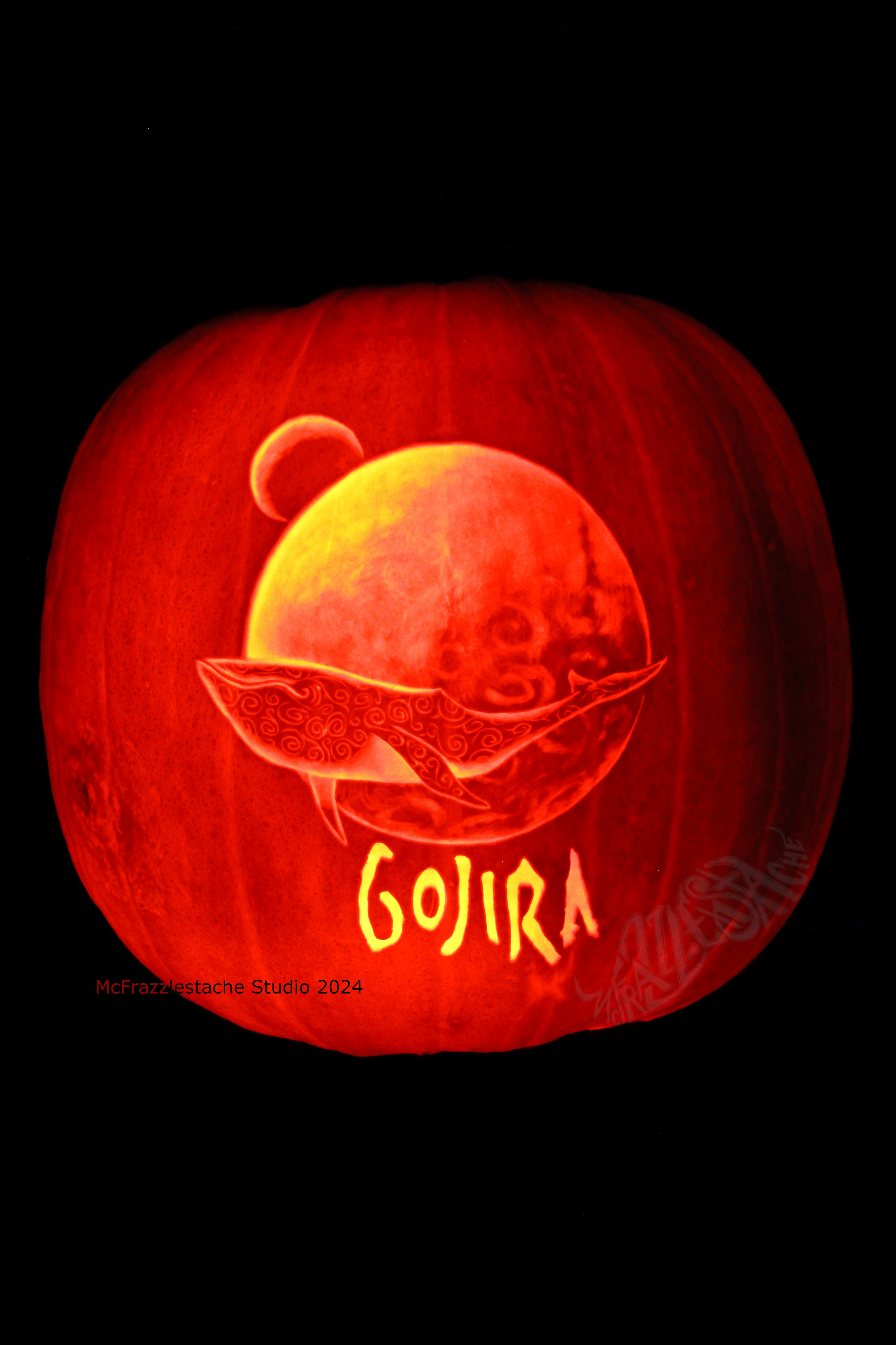 The Spooktacular Gojira Pumpkin