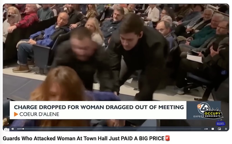 Charges Dropped for the Democratic Woman Removed from Public Meeting