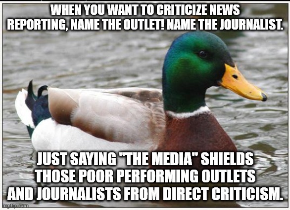 Here's a tip: Journalism isn't just one thing.