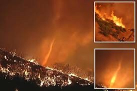 Firenado: When fire meets tornado, chaos ensues!