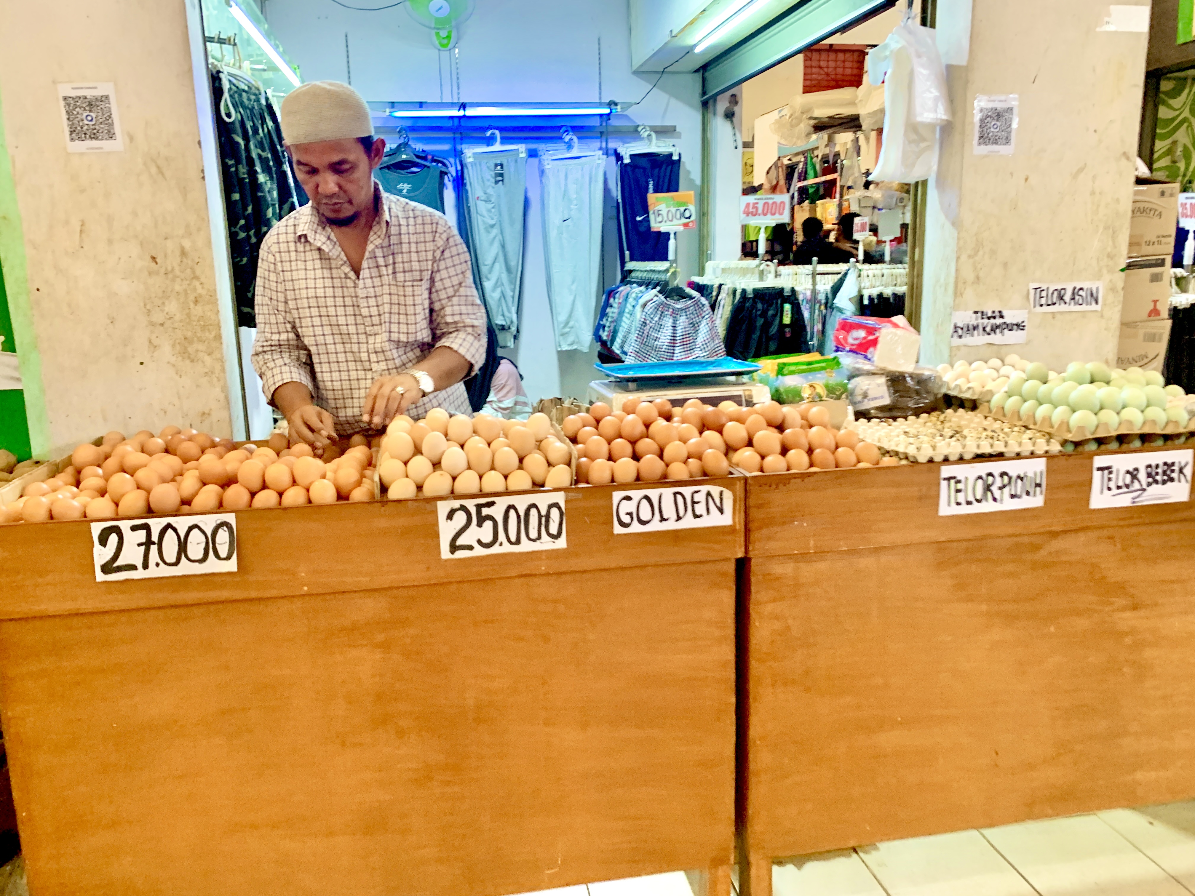 A Glimpse into Everyday Life at a Local Market in Jakarta, Indonesia