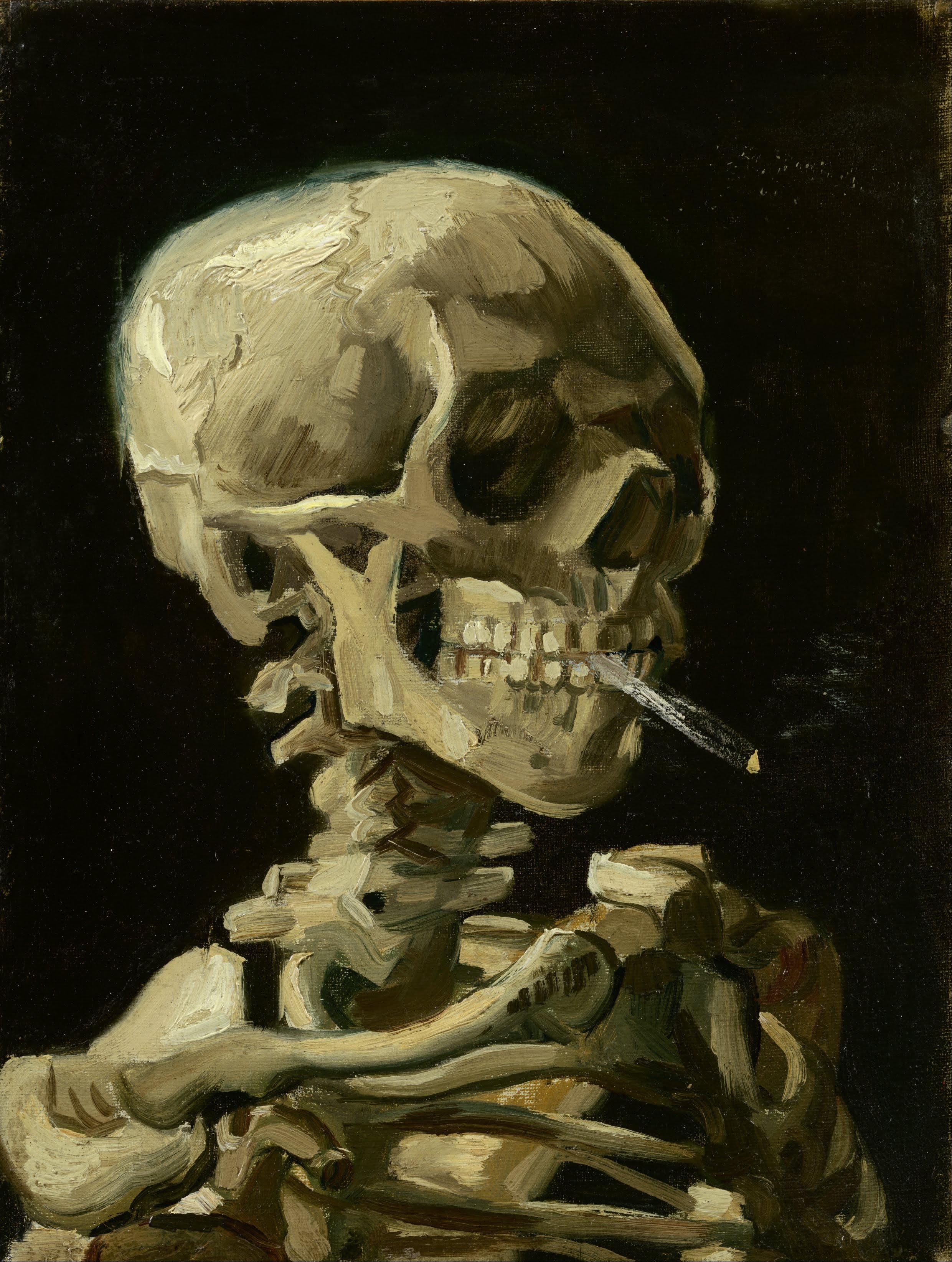 Vincent van Gogh's Iconic Smoking Skull (1886)