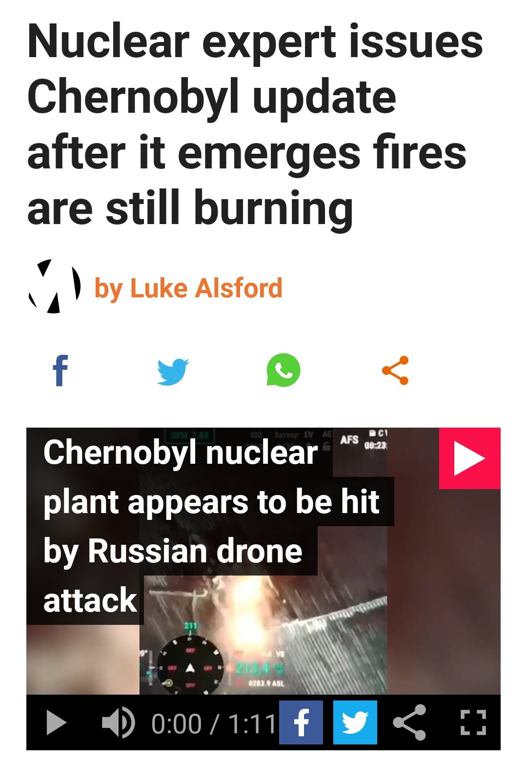 Drone Strikes Chernobyl: A Shocking Incident