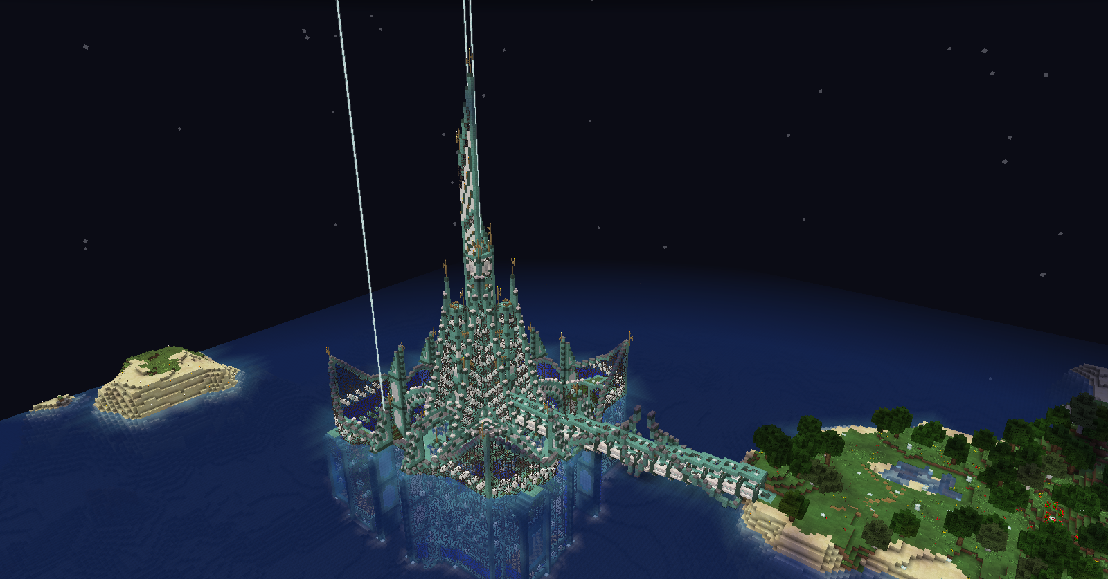 The Majestic Ocean Monument: A Tower of Light