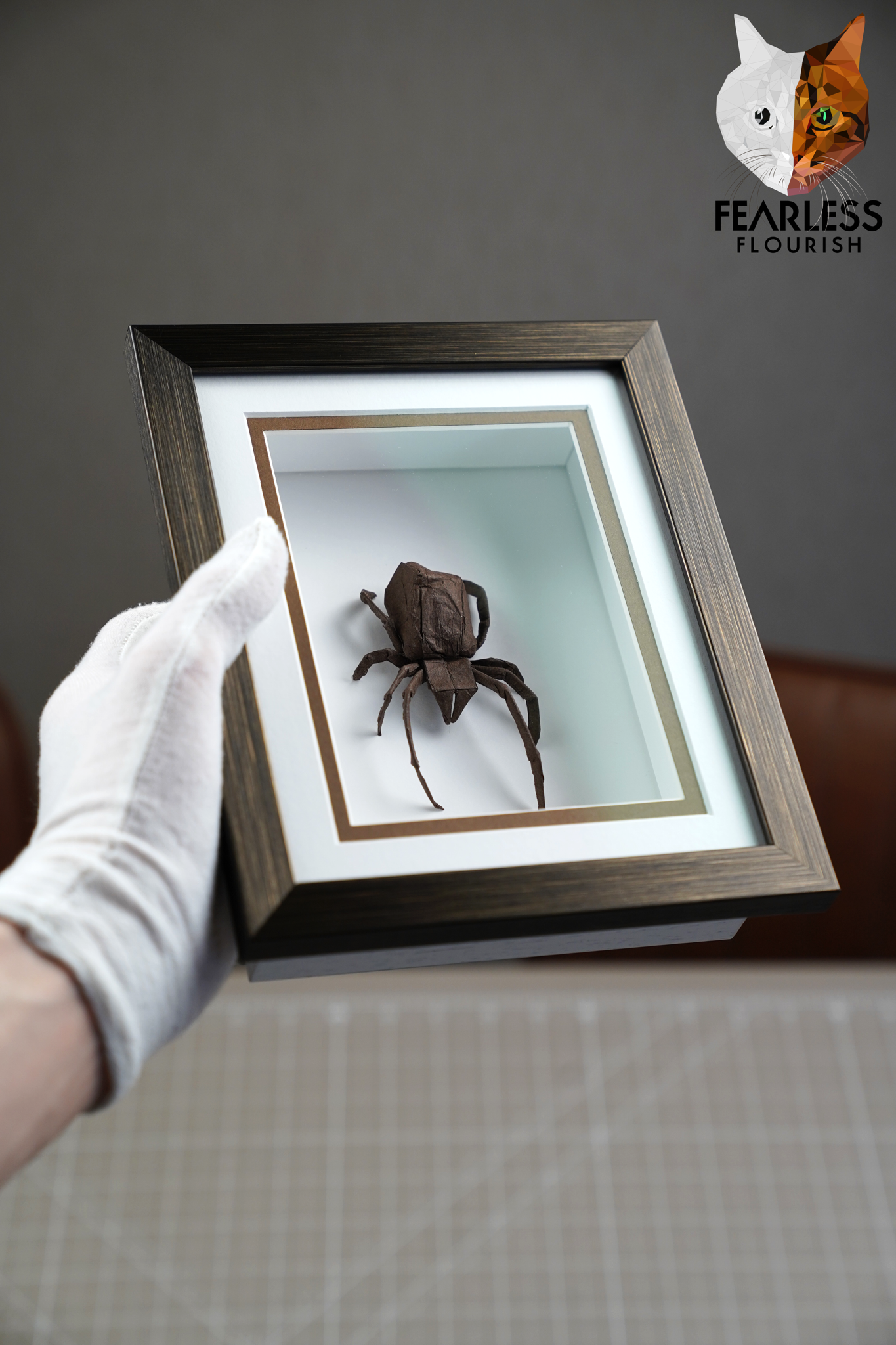 Check Out My Origami Brown Widow, Crafted from One Perfect Square!
