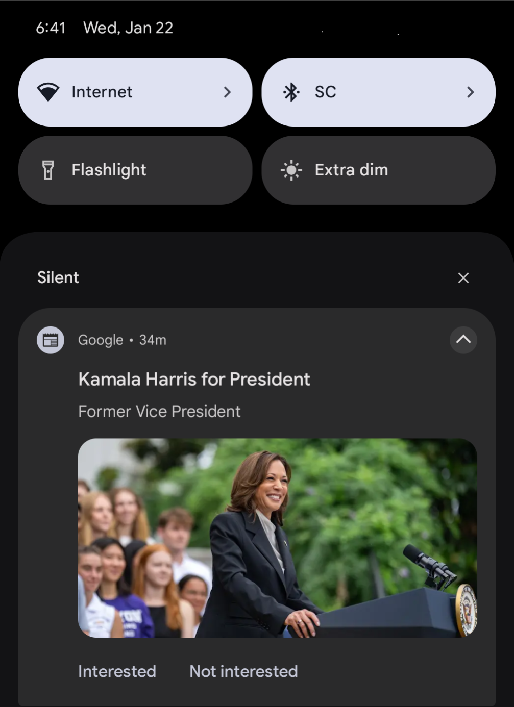 Looks like Google finally lifted the veil on Kamala content today