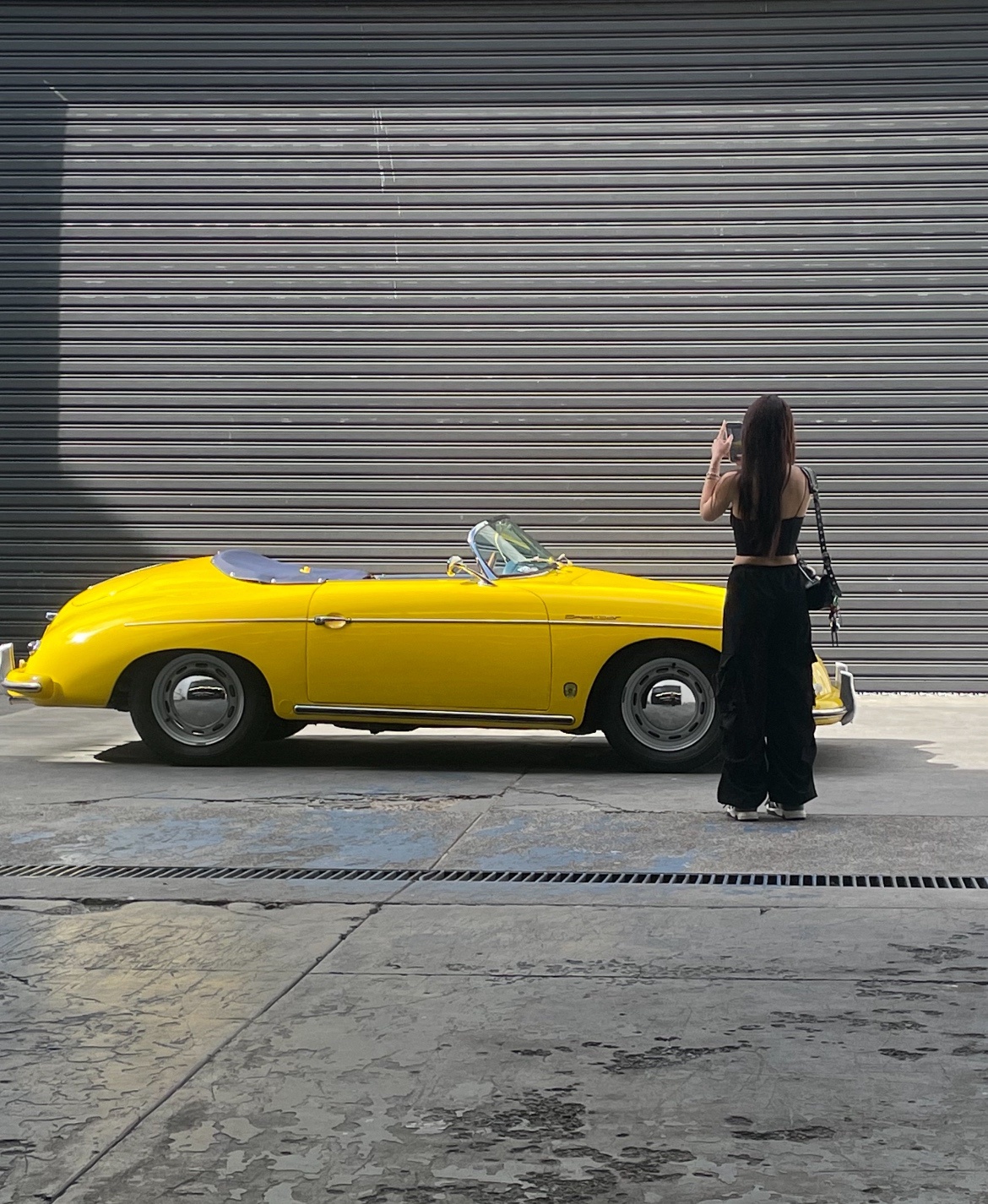 Only the Porsche and Some Sneaky Photobombers