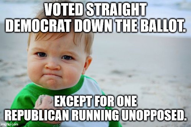 I did my civic duty by voting early!