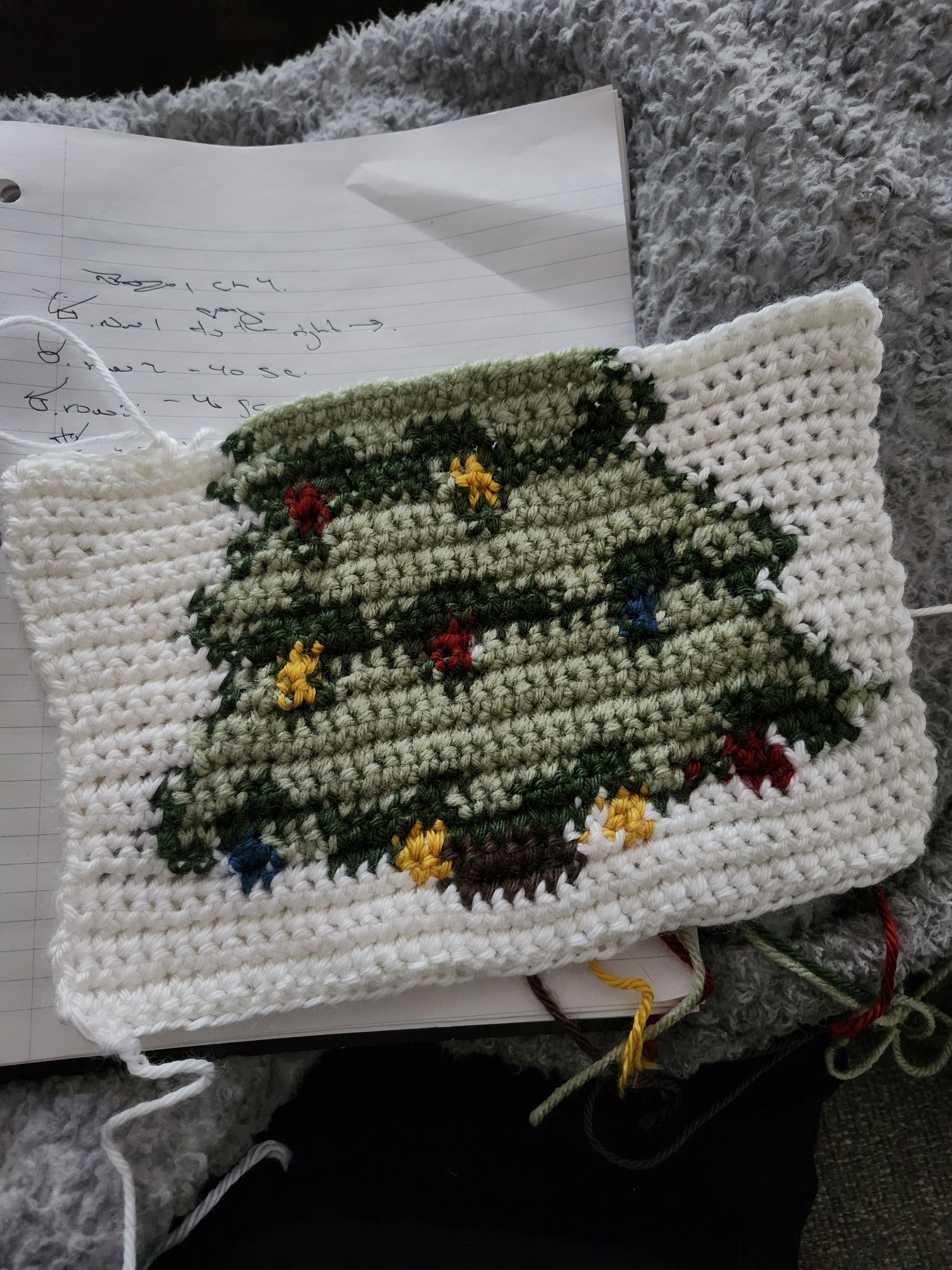 Progress Update on My Crochet Christmas Tree