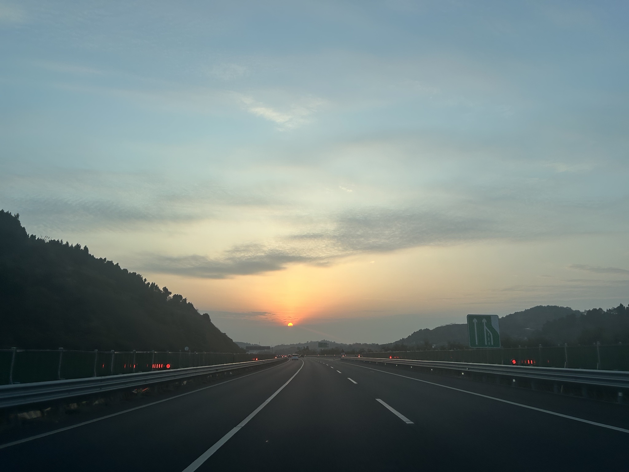 Sunset on Christmas Eve