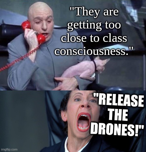 Sounds of the wealthy in a state of panic