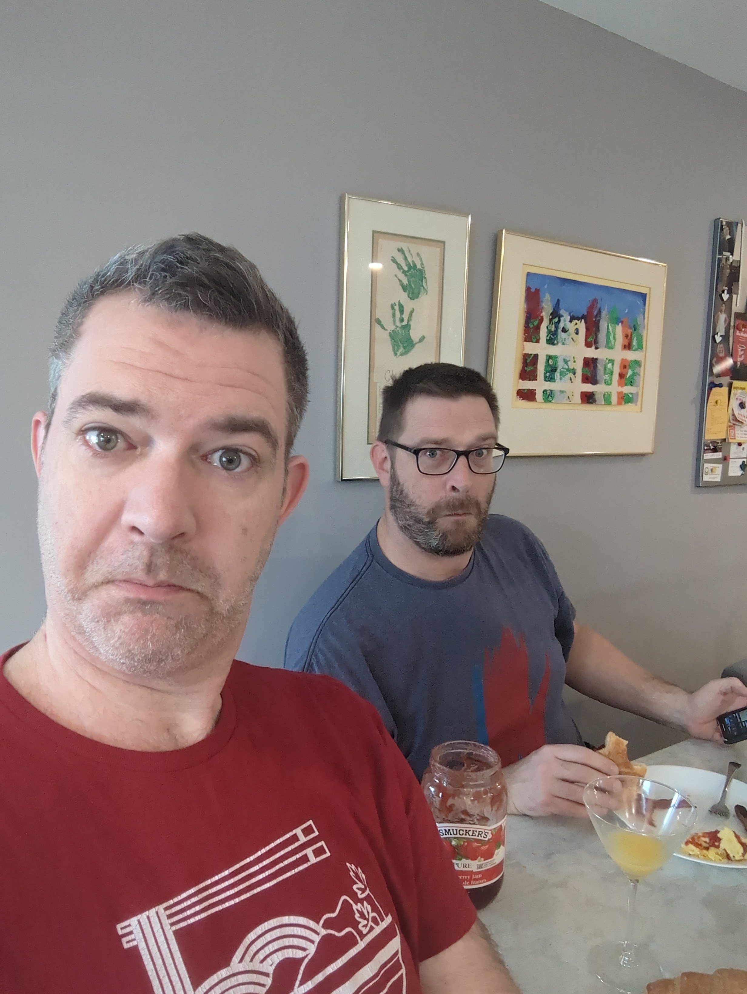 Christmas Breakfast Selfie: Featuring My Brother!