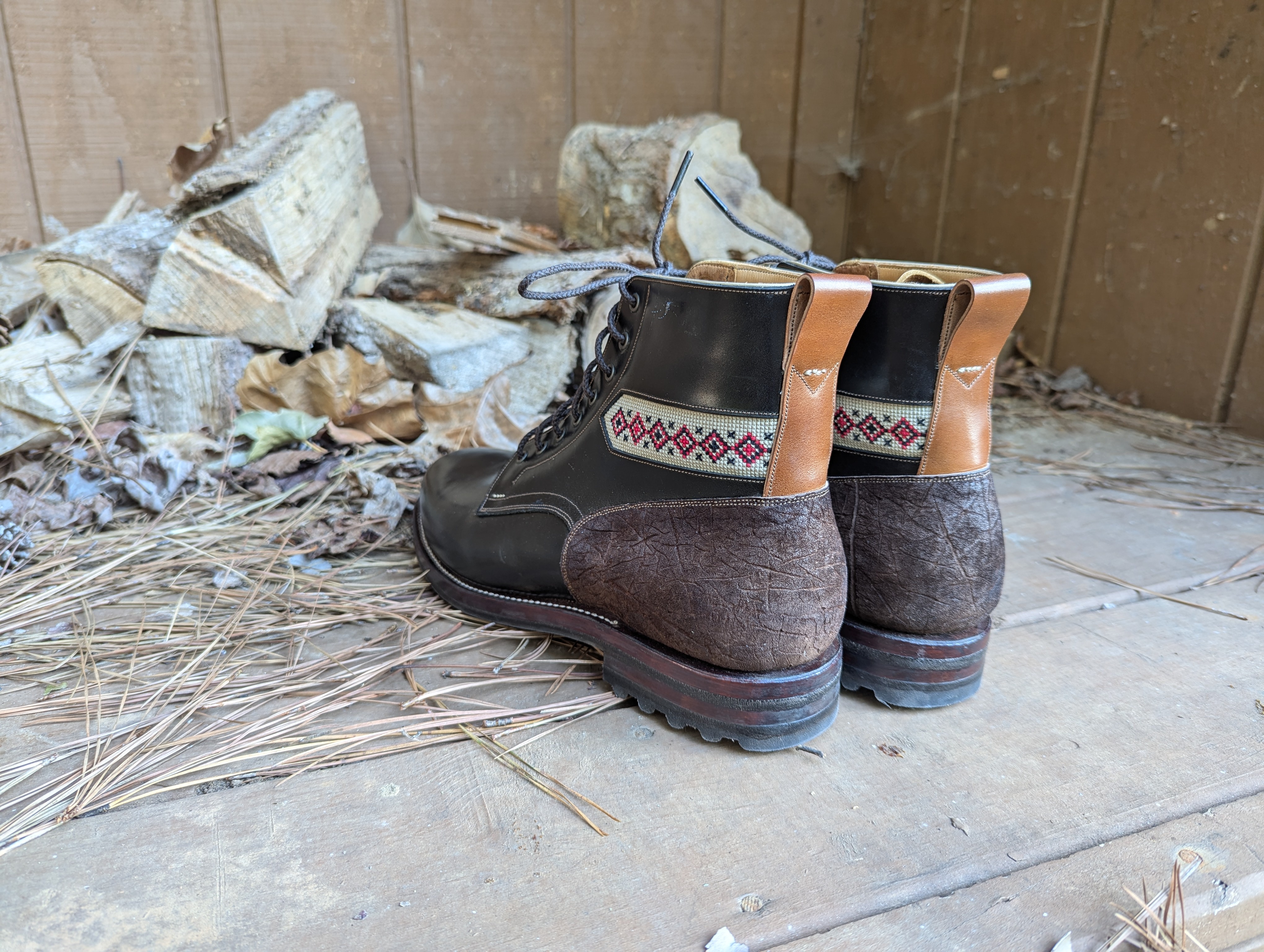 Arno Embroidery Boot: The Elegant Maryam Shell Cordovan
