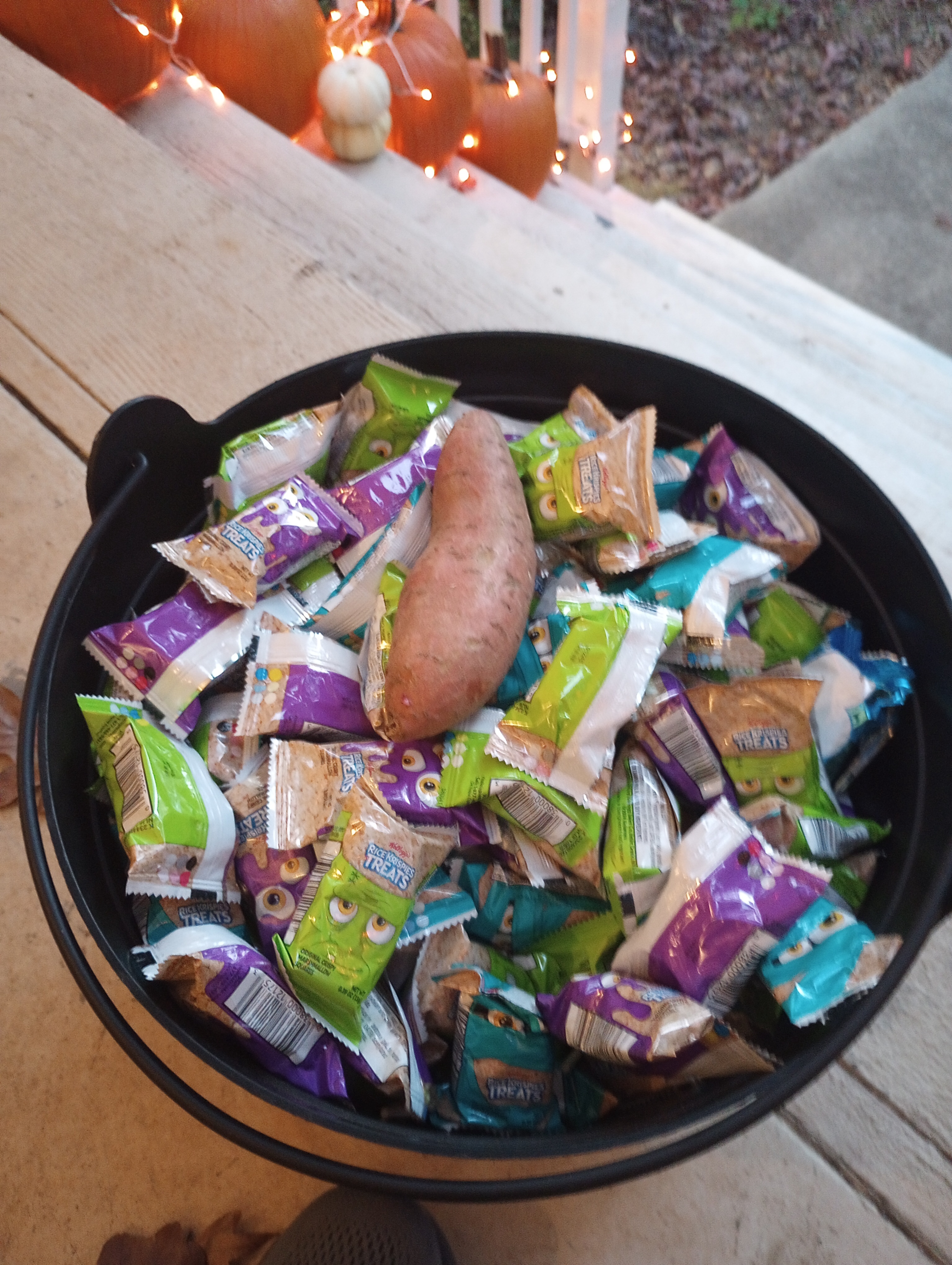 Imgur suggested adding a potato to the Halloween candy stash!