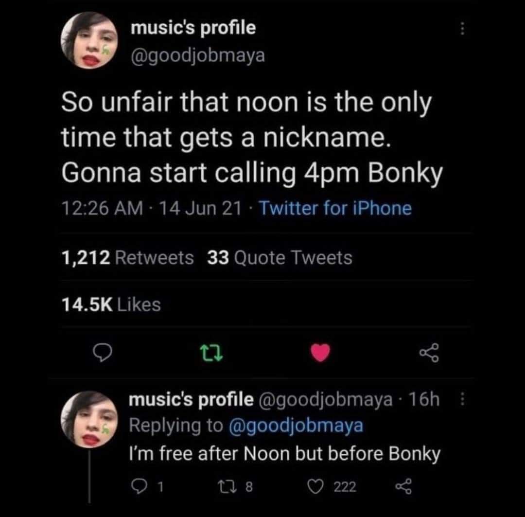 Please Stop Calling Me at Bonky!