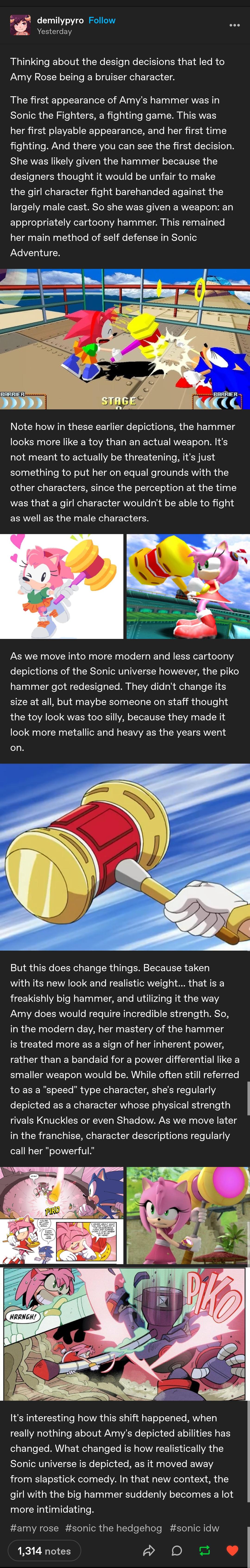 Behind the Scenes: The Design Choices That Made Amy Rose a Tough Character