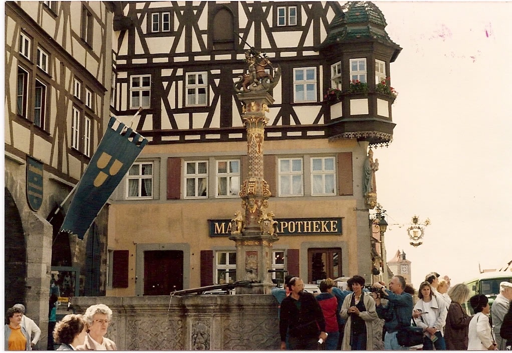 St. George's Fierce Battle with the Dragon in Rothenburg, Germany (1987)