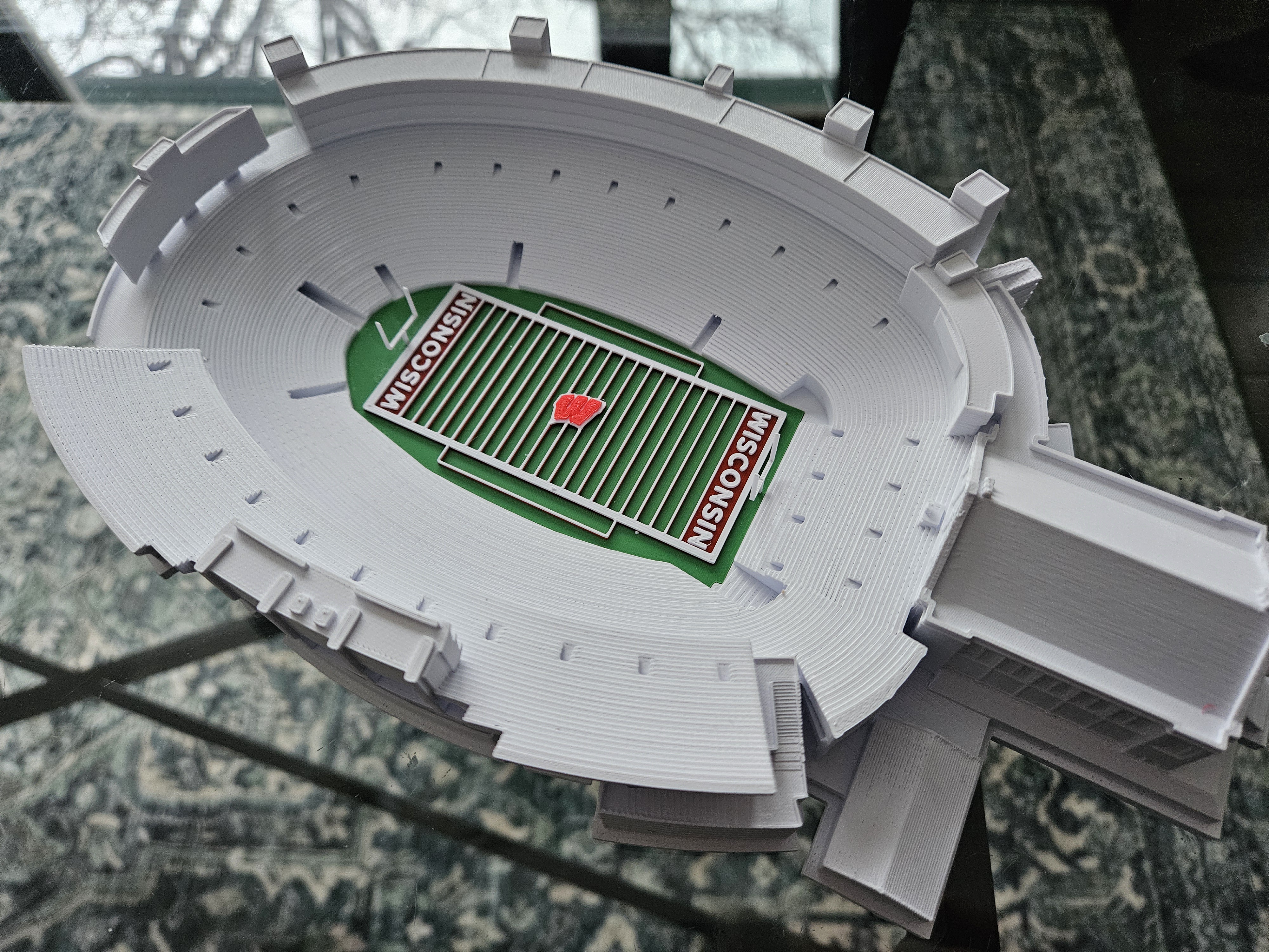 Model of Camp Randall College Football Stadium