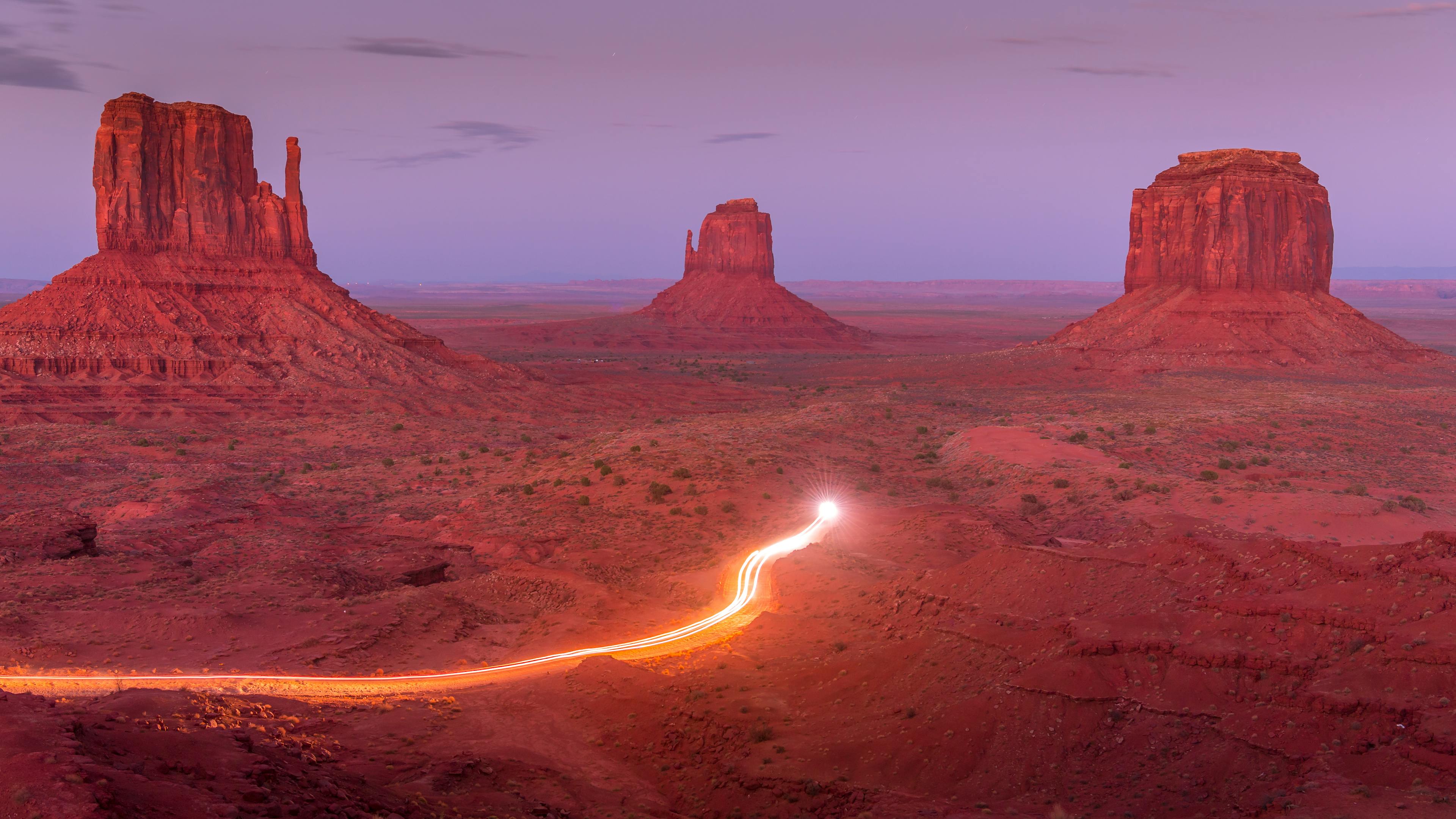 A Breathtaking Sunset Over Monument Valley