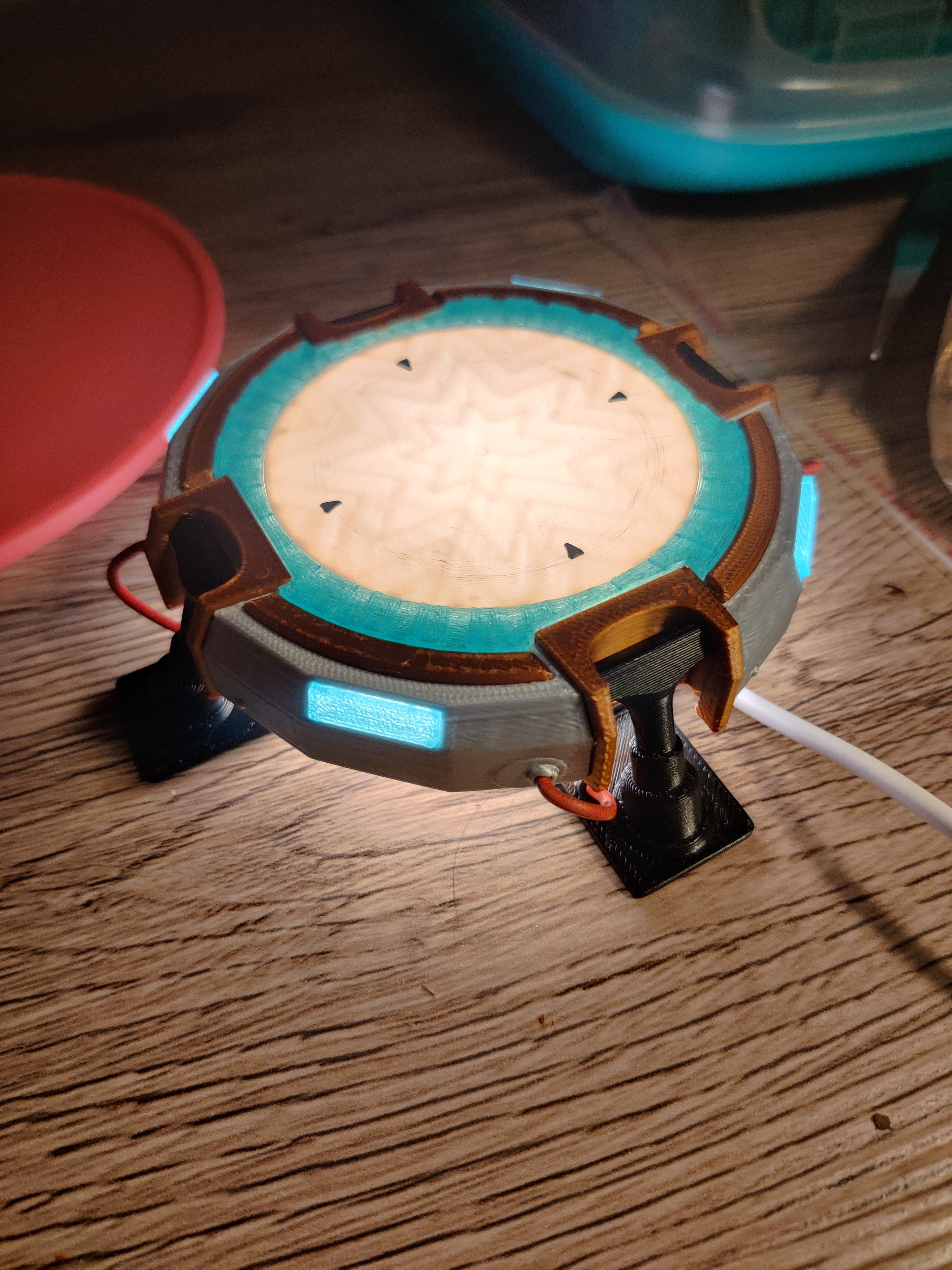 Illuminate your space with this Fortnite-inspired launch pad lamp [OC]