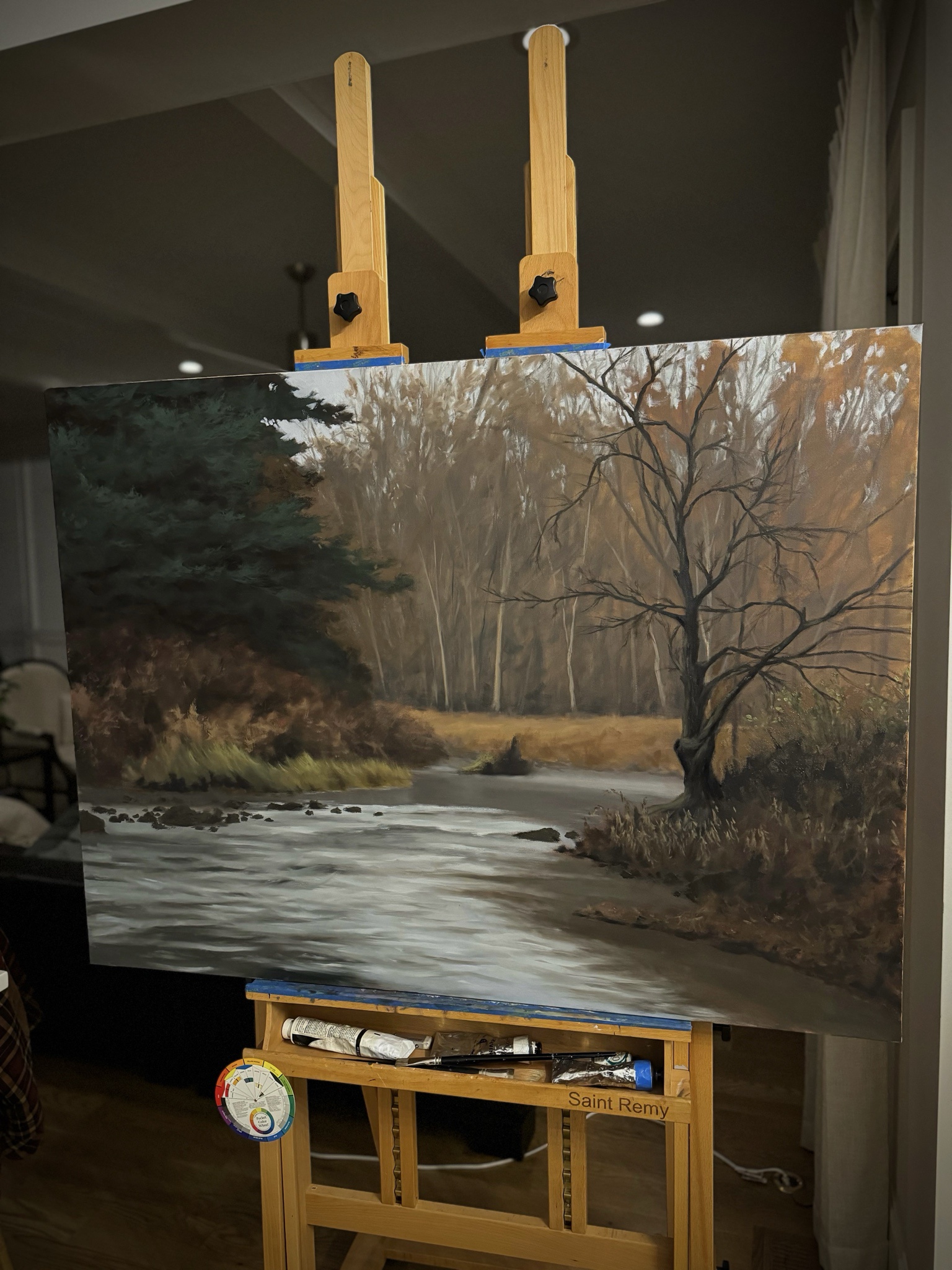 A series of beautiful paintings capturing the charm of Asheville's landscapes