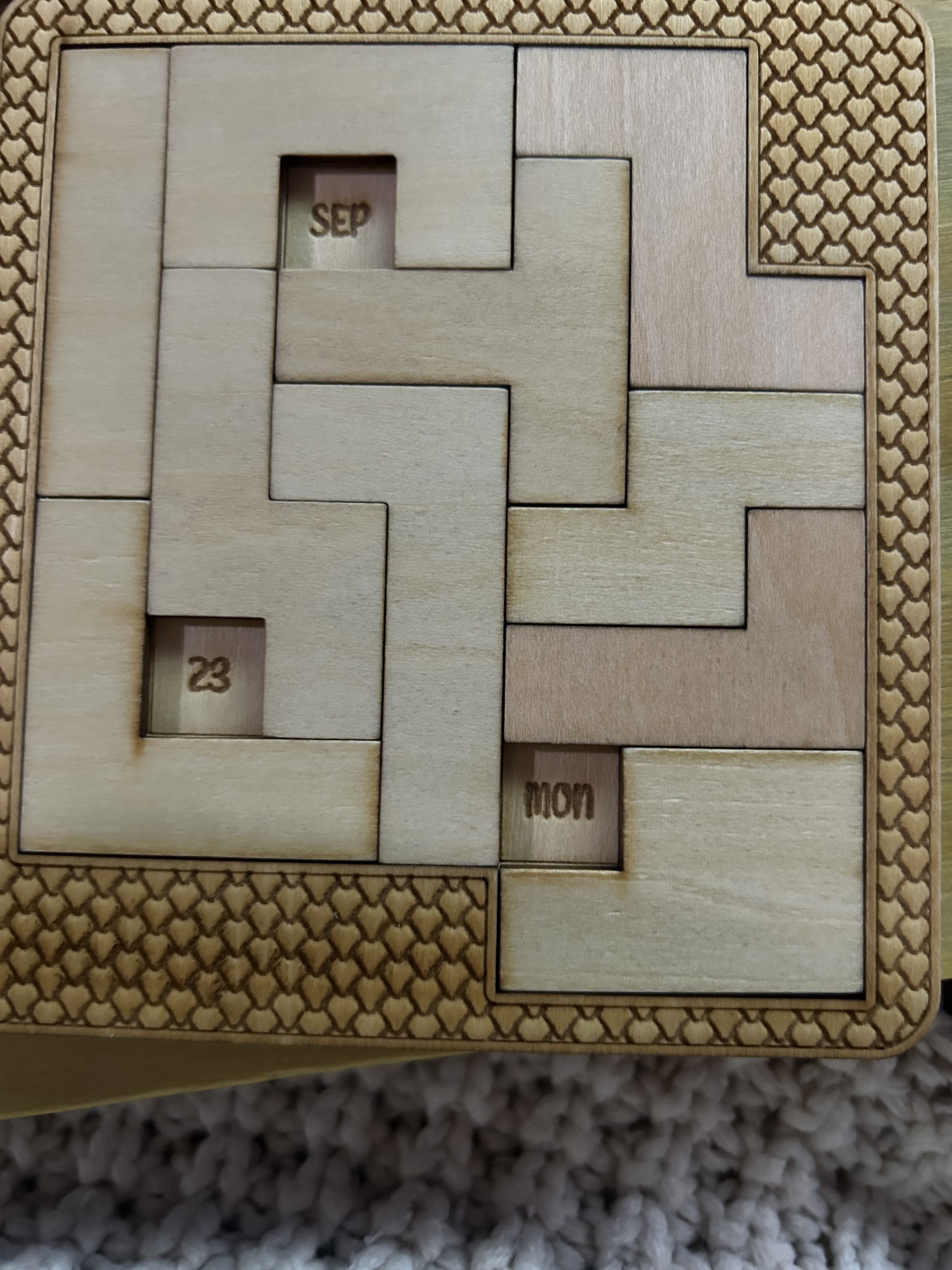 Laser Cut Puzzle Solutions: September 23rd to 29th