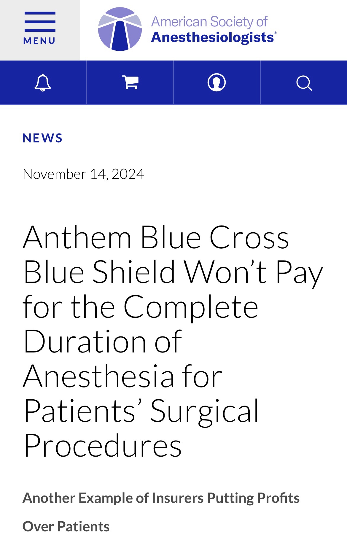 Will the Anthem CEO Change Their Tune After Today's Shocking News?