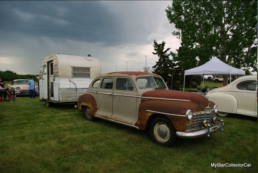 Check out my classic 1946 Dodge at the car meet!