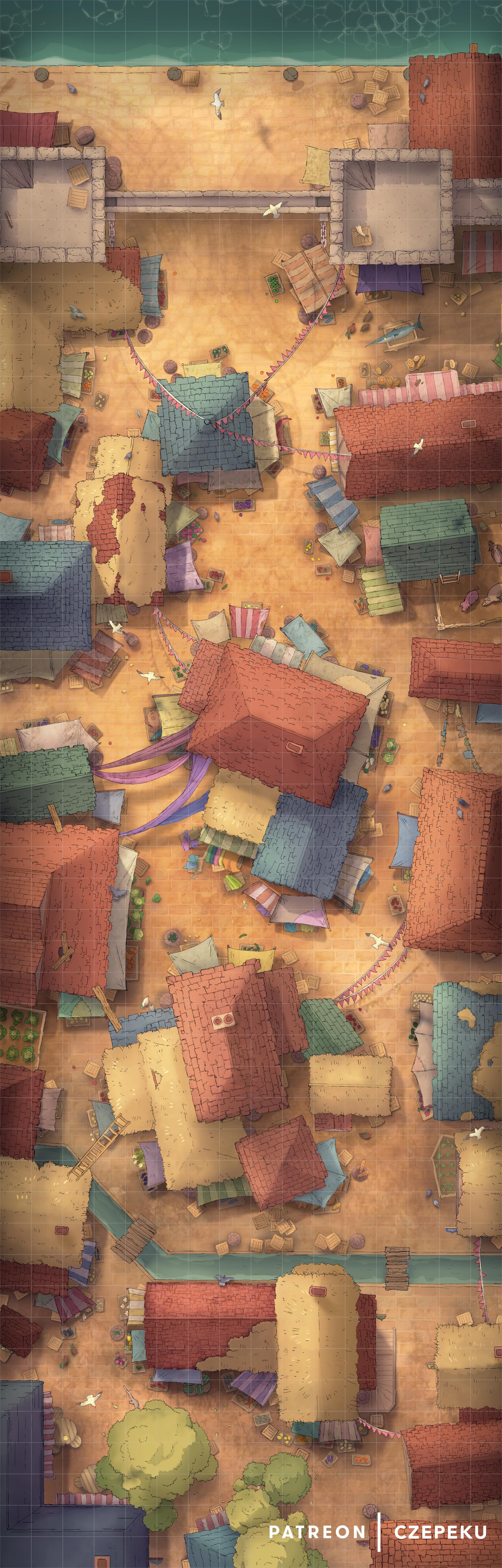 Explore These Curated D&D Battle Maps for Villages and Towns