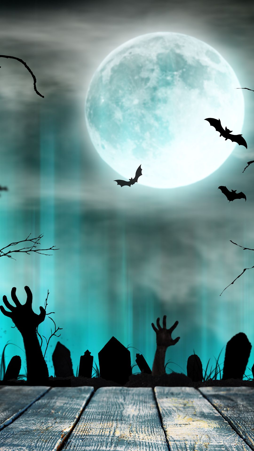 A Chilling Night in the Spooky Graveyard