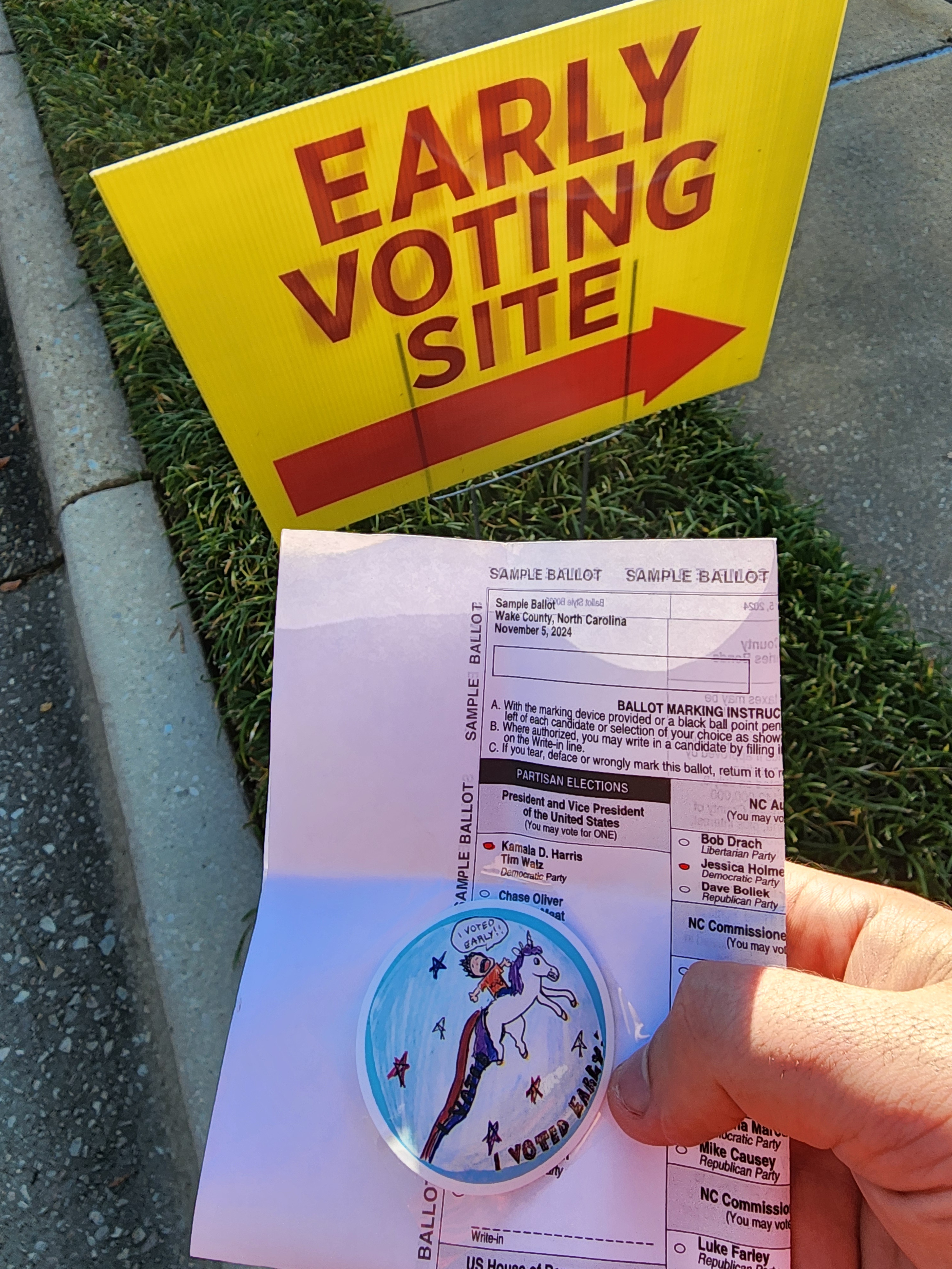 Don't Let Long Early Voting Lines in NC Deter You - Get Out and Vote!