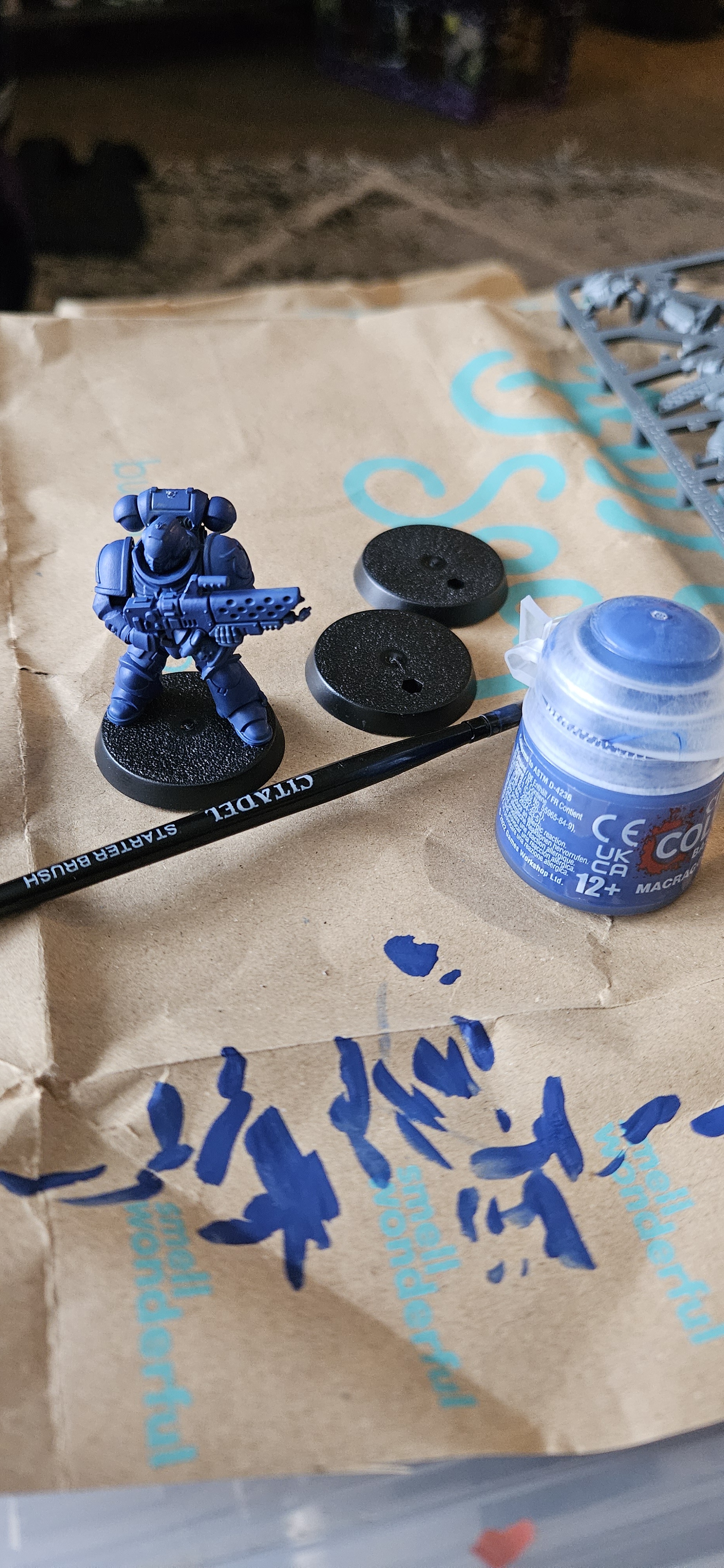 Diving into the Grimdark: My First Painting Adventure with Blueberries