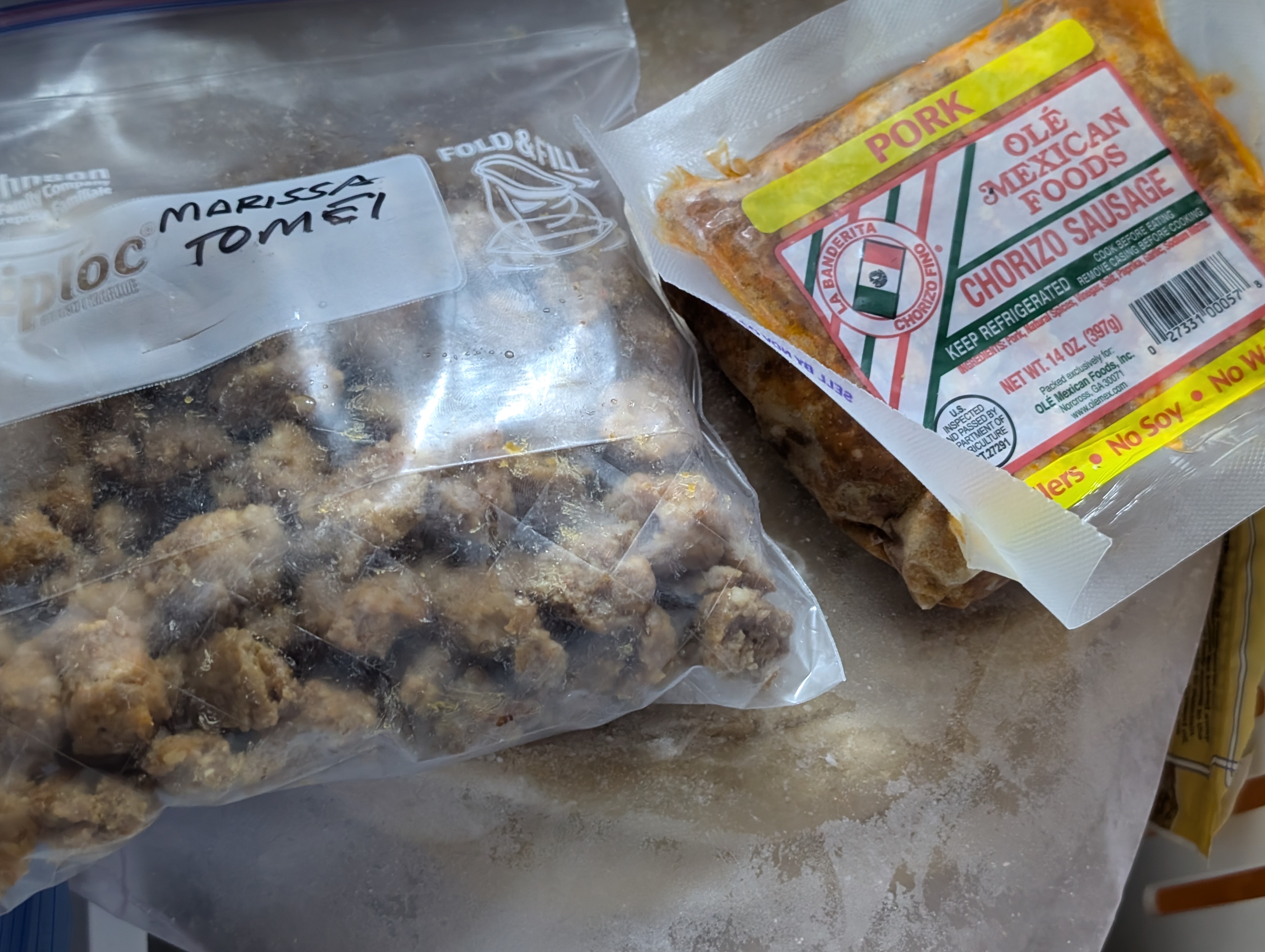 Stocked Up: Chorizo and Hot Italian Sausages in My Freezer