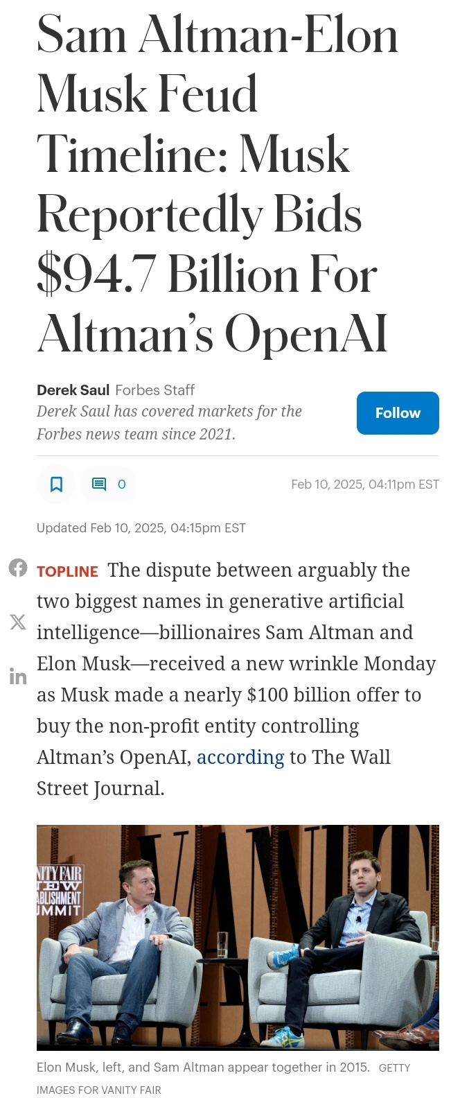 The Epic Feud Timeline: Musk's $94.7 Billion Bid for Altman's OpenAI