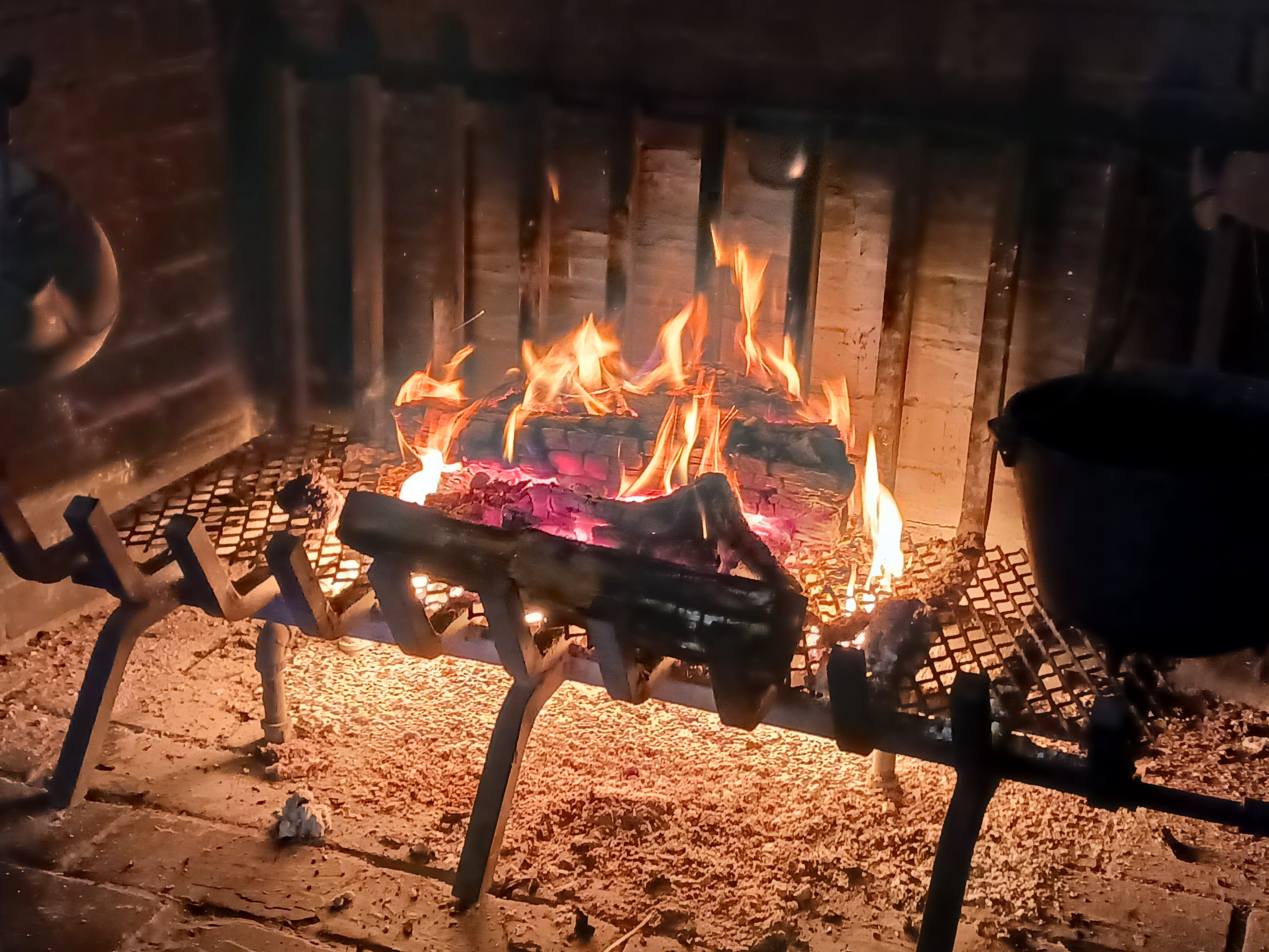 Cozy Vibes at the Cracker Barrel Fireplace