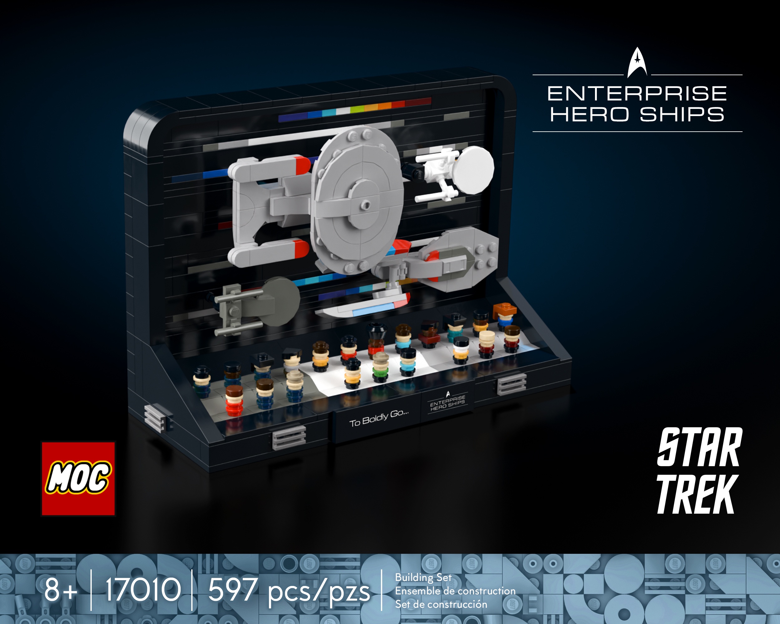 Explore the Lego Star Trek Enterprise Collection on Rebrickable!