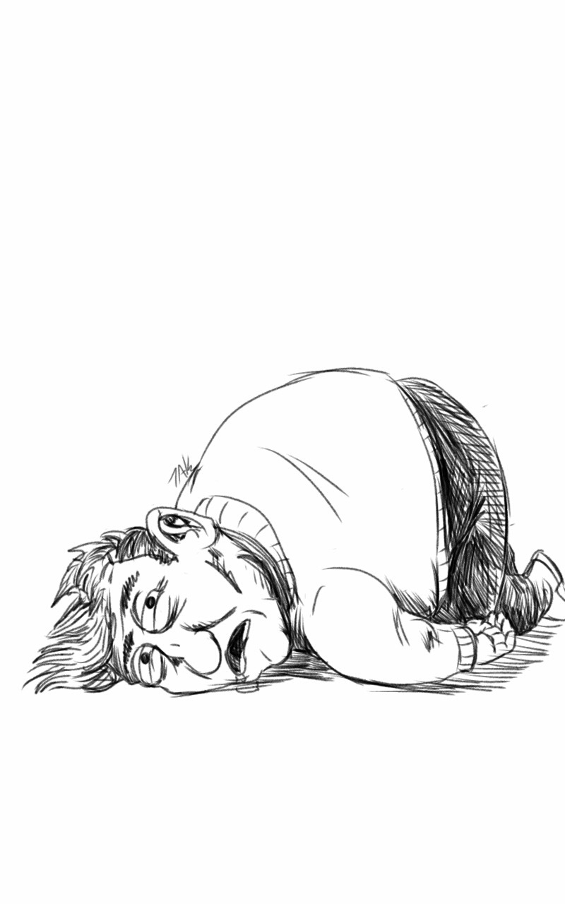 Daily Sketch: Eagerly Anticipating the End of the Year