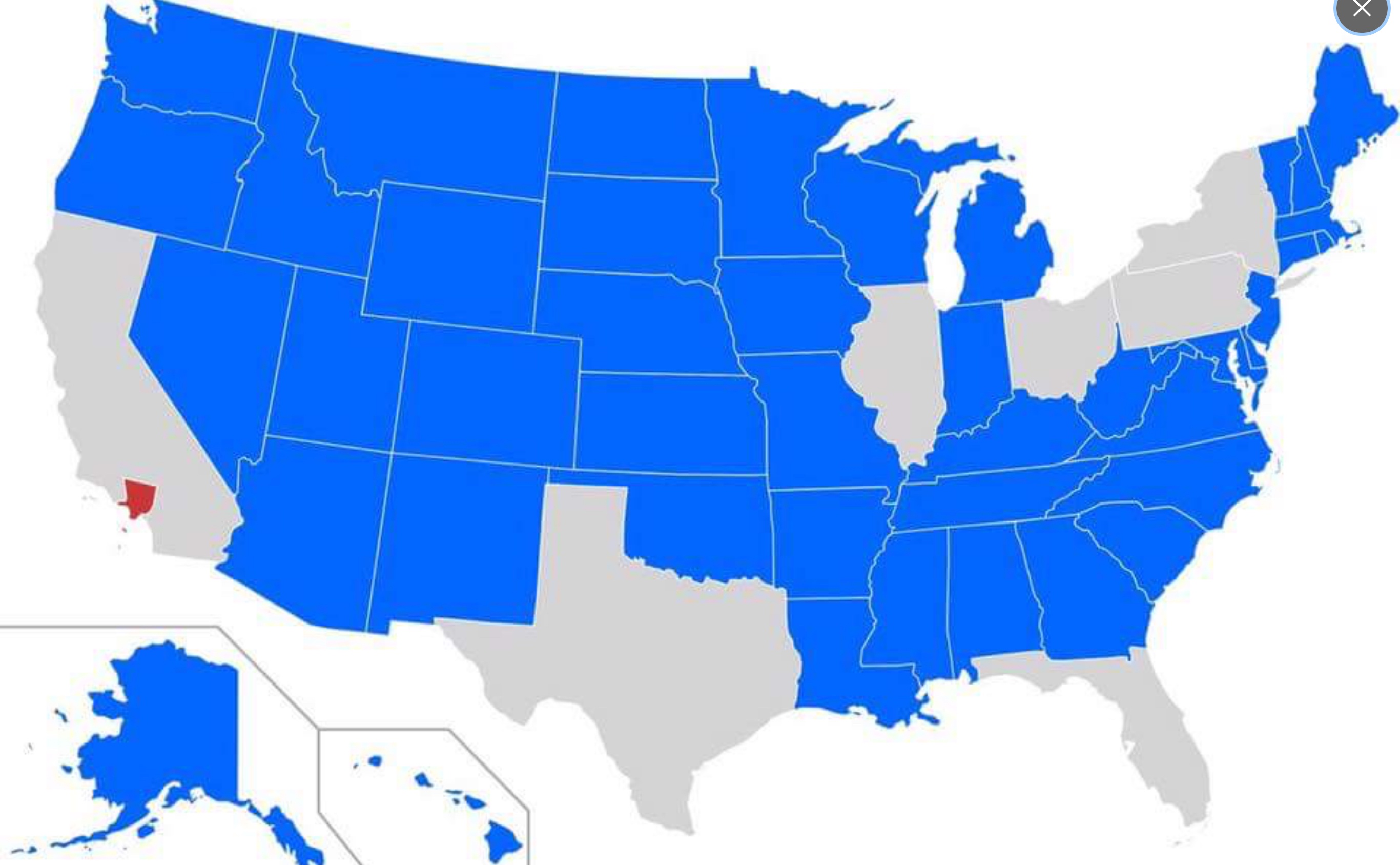 States with populations smaller than the LA Metro area