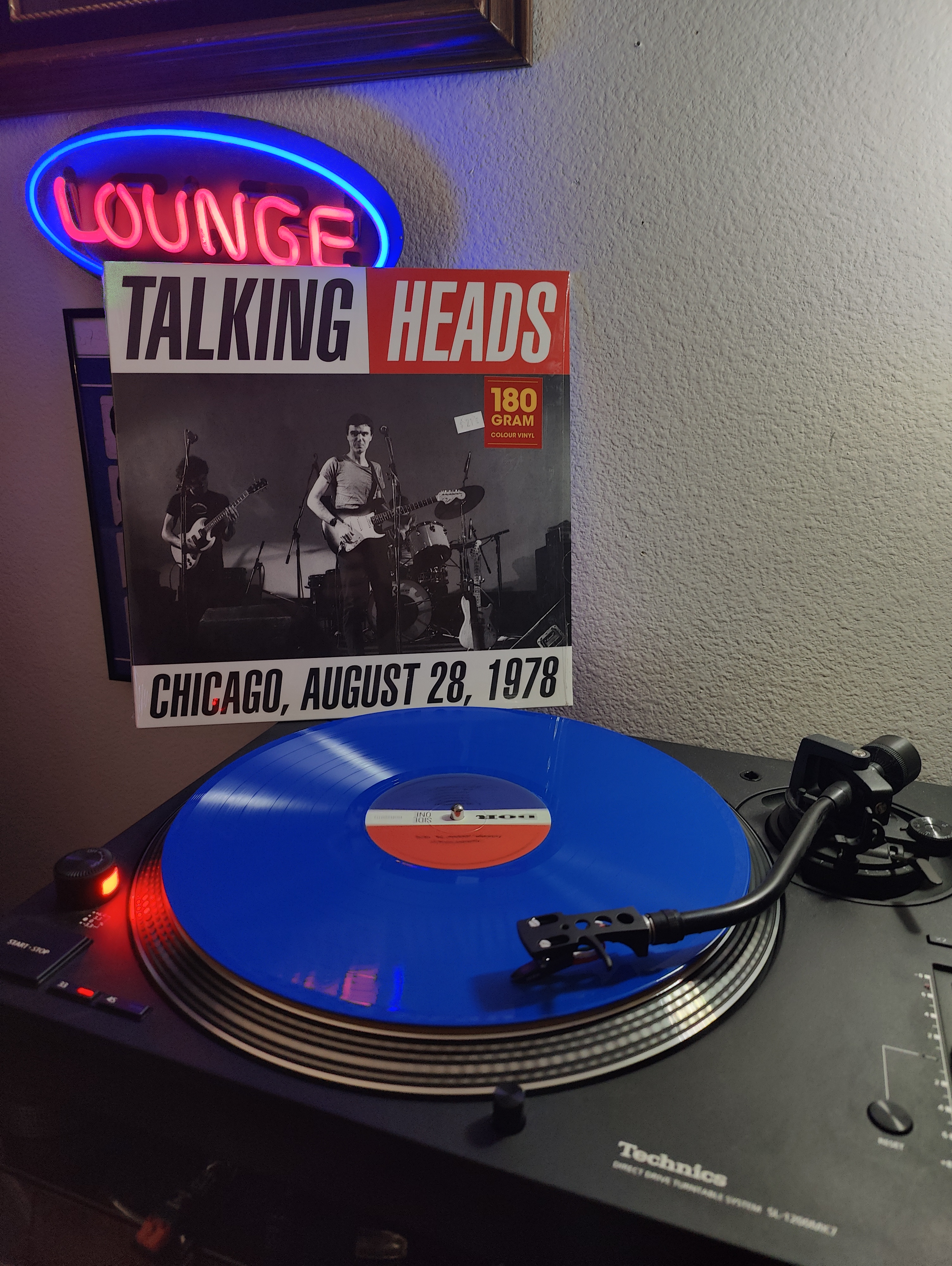 Grooving to the Sounds of Talking Heads on Blue Vinyl