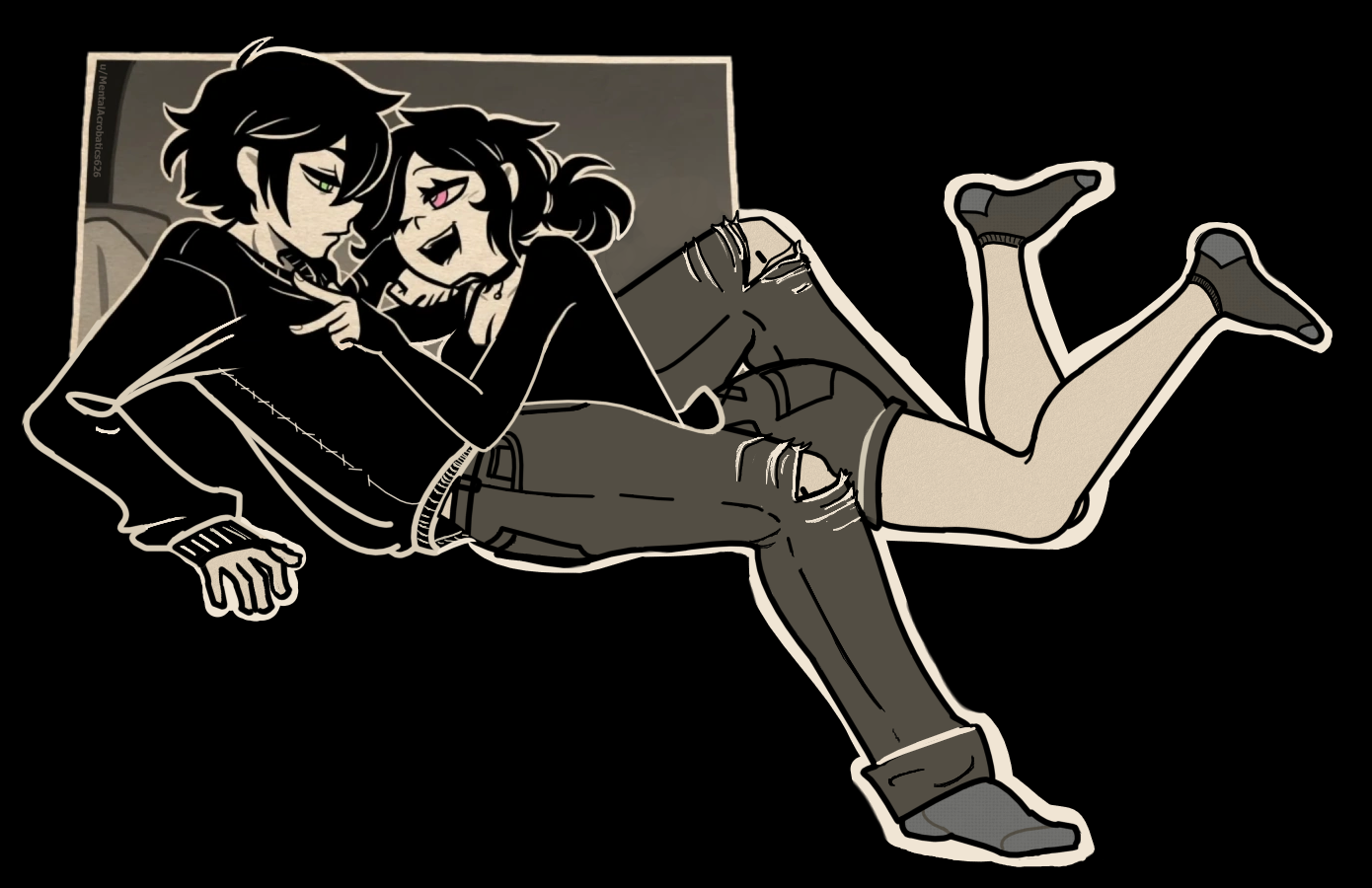 Andrew and Ashley Relaxing on the Couch