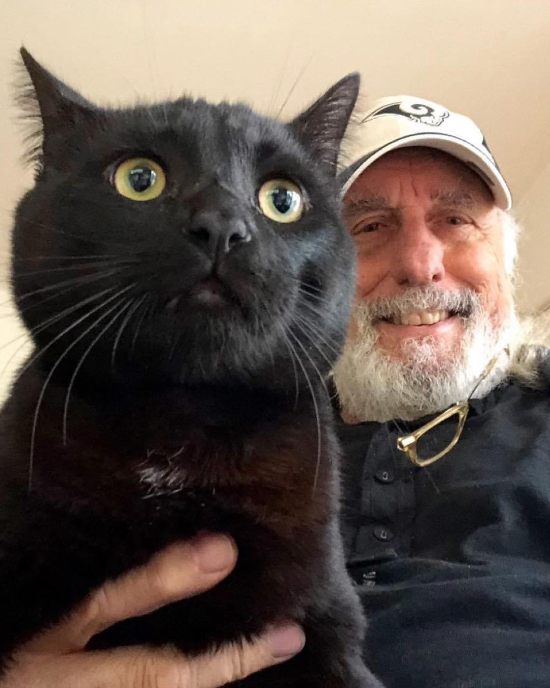 Did you know? Nick Castle, the actor behind The Shape in John Carpenter's HALLOWEEN, has a cat named Michael Meowers!