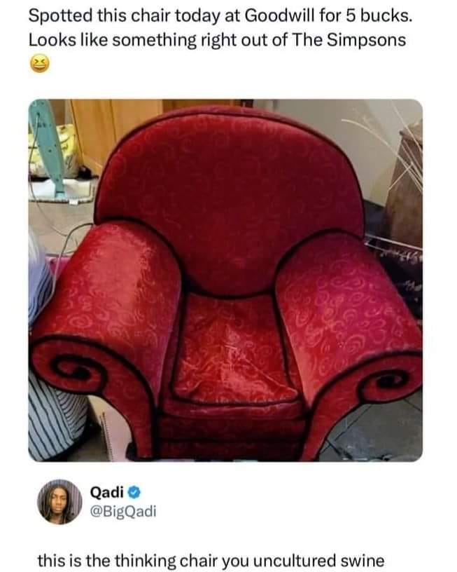 You Absolutely Must Respect the Chair!