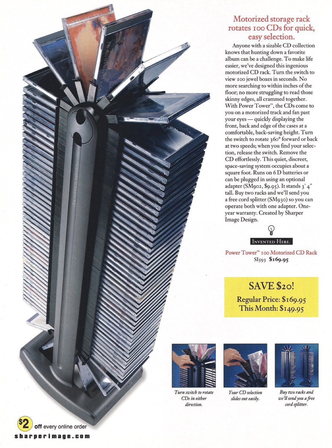 Throwback to the Motorized CD Tower from 2000