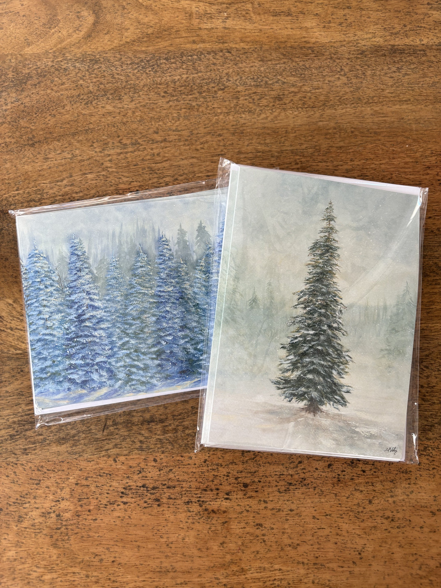 I created some festive Christmas cards this year!