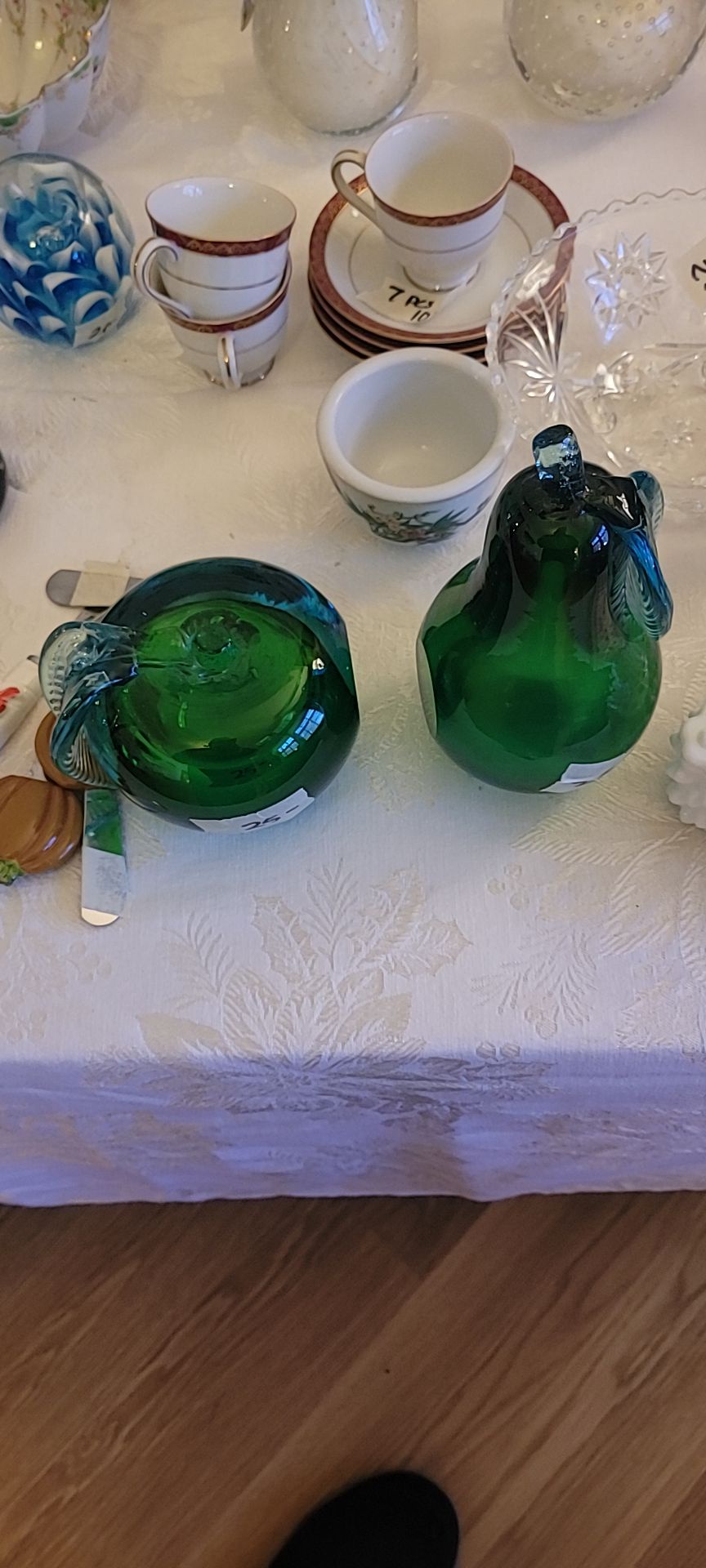 Stunning Murano Glass Apple and Pear Bookends