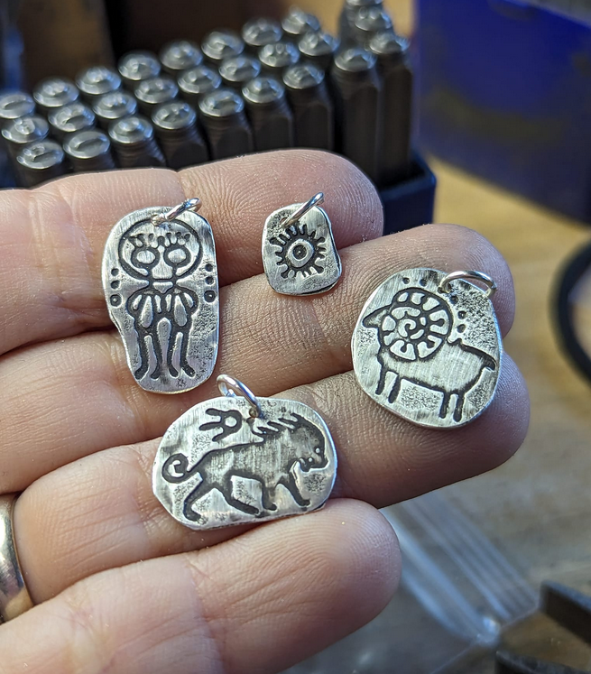 Had a Blast Today Creating Tiny Sterling Charms