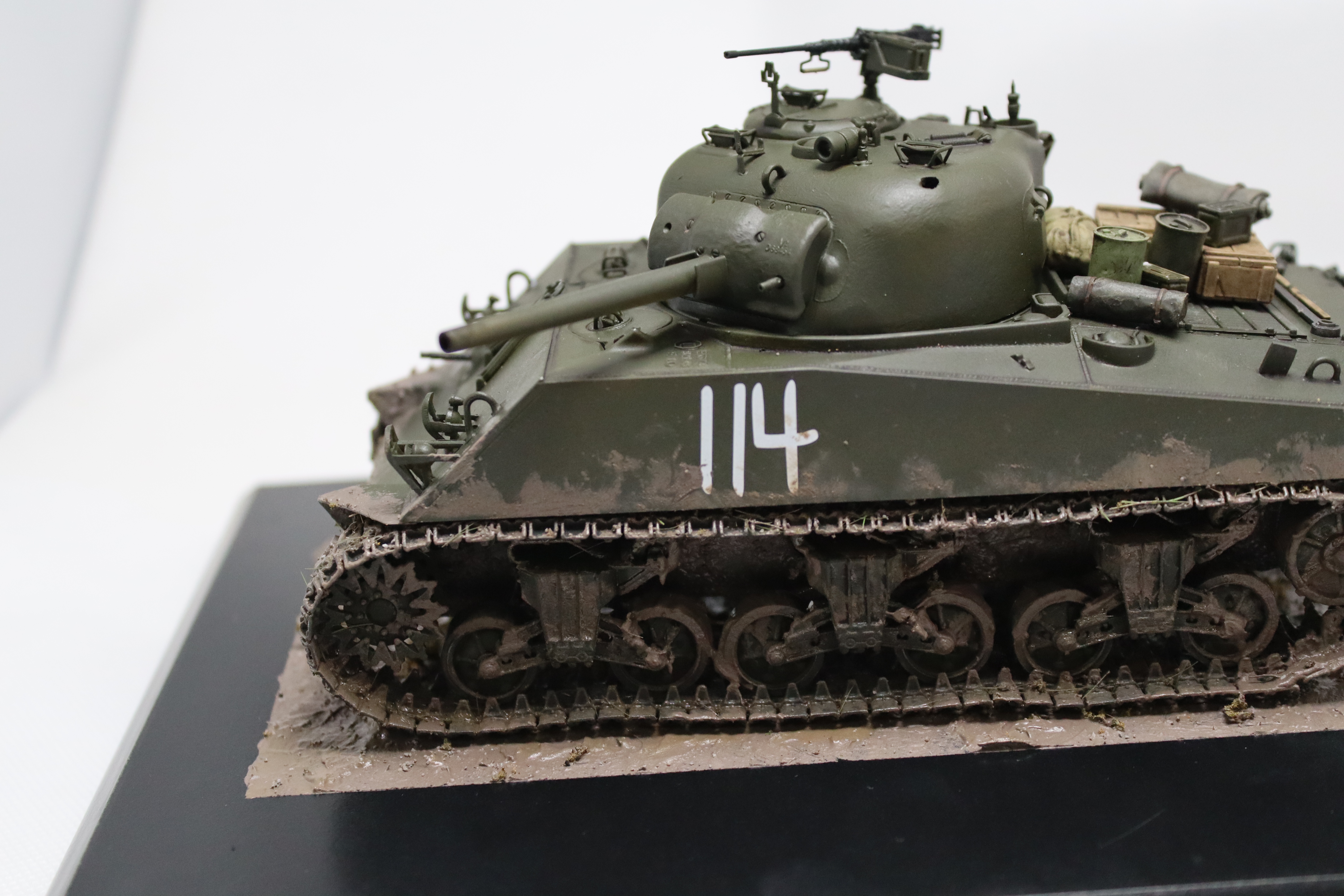 Detailed Model of the M4A3(75) ETO Sherman in 1/35 Scale