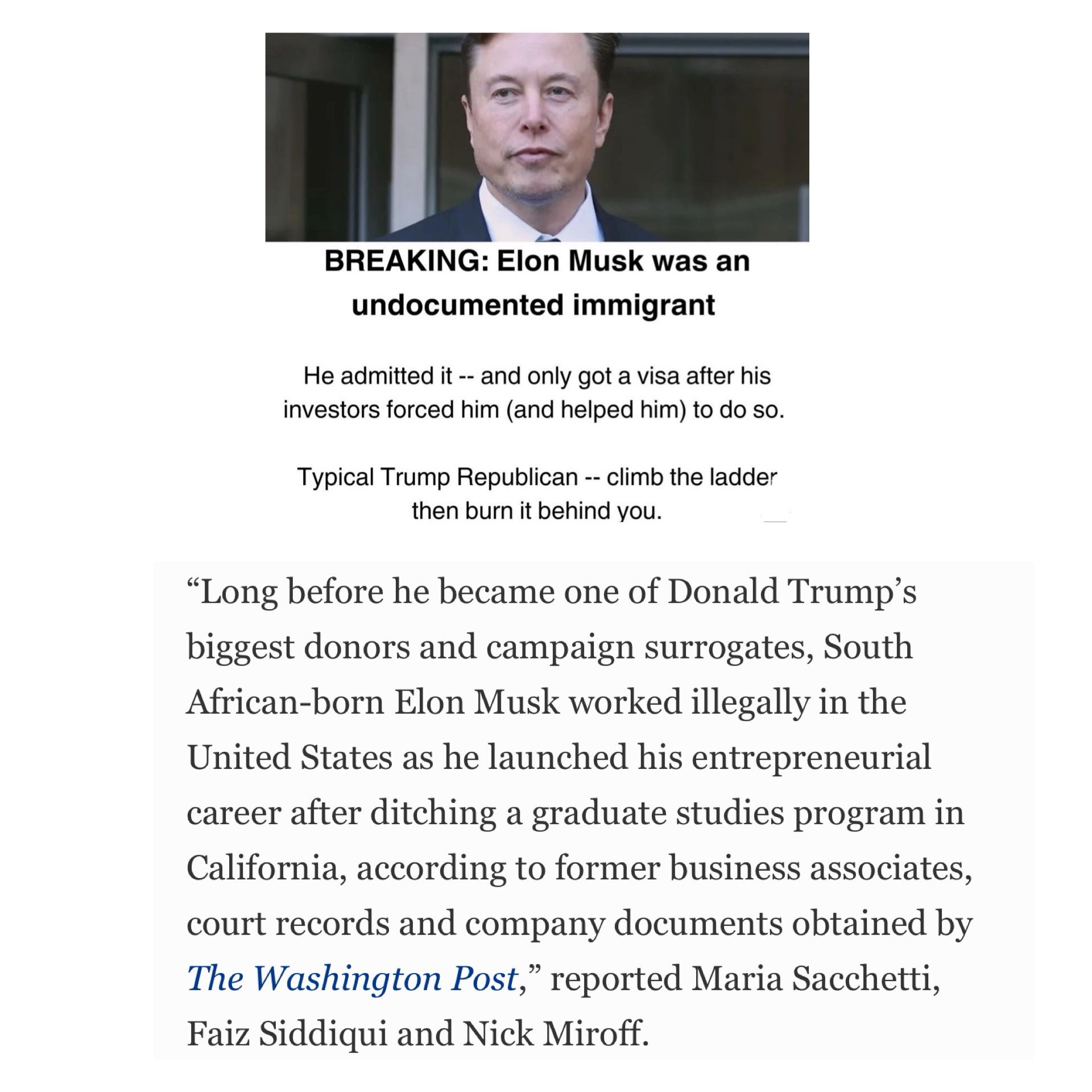 I just can't wrap my head around 'Latinos for Trump'—it seems like they're pulling the ladder up behind them.