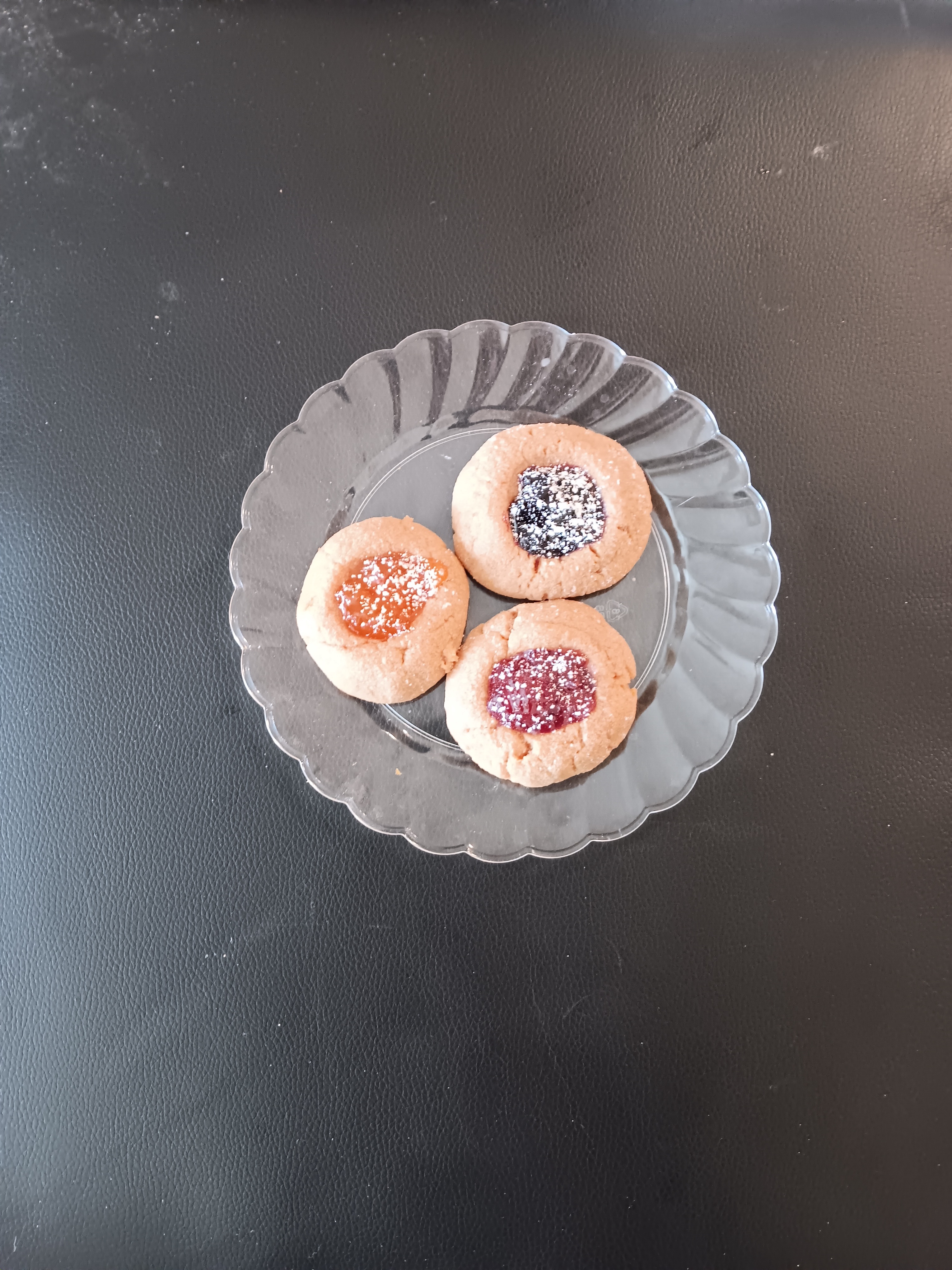 Delicious Peanut Butter and Jelly Thumbprint Cookies!