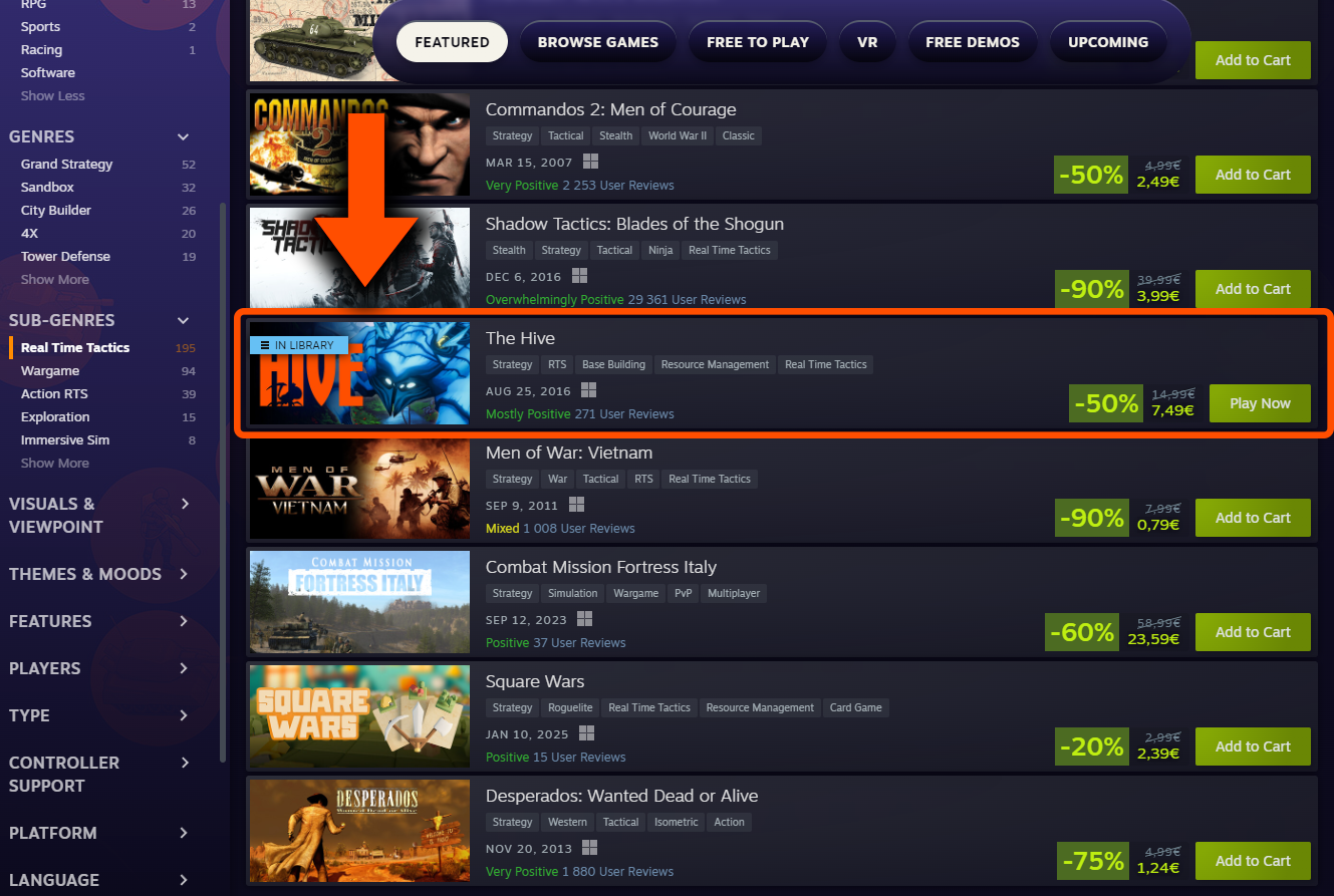 Exciting News: Our Game The Hive Hits the Front Page of Steam Strategy Fest!